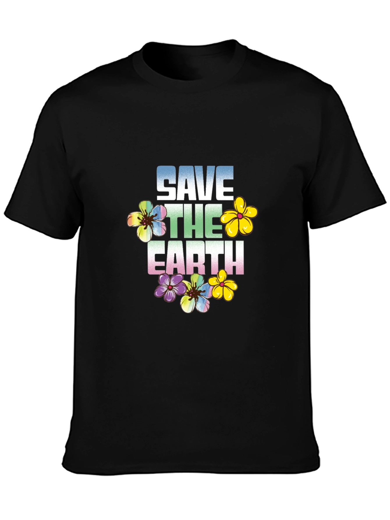 Save the Earth Floral Graphic Tee