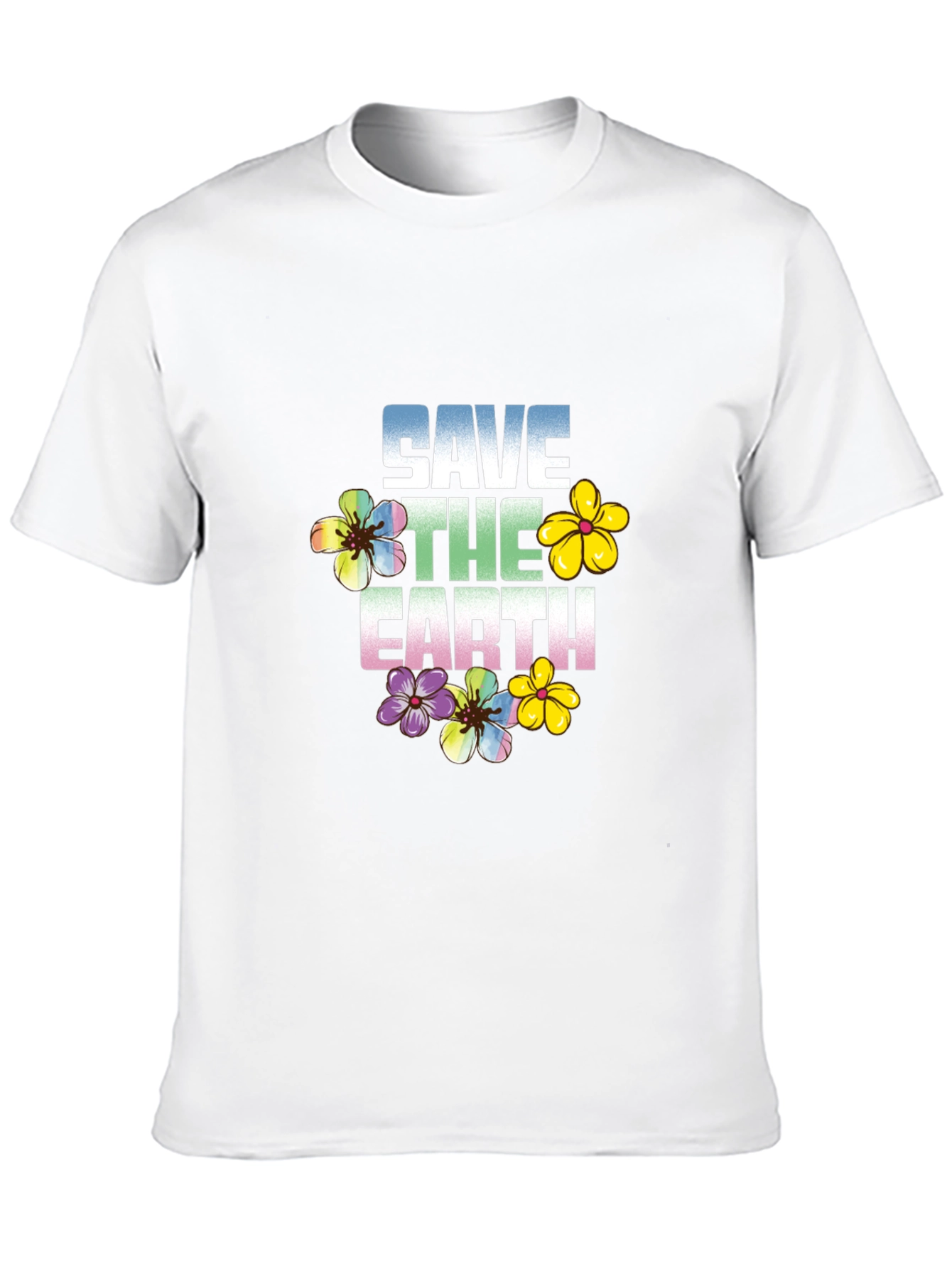 Save the Earth Floral Graphic Tee