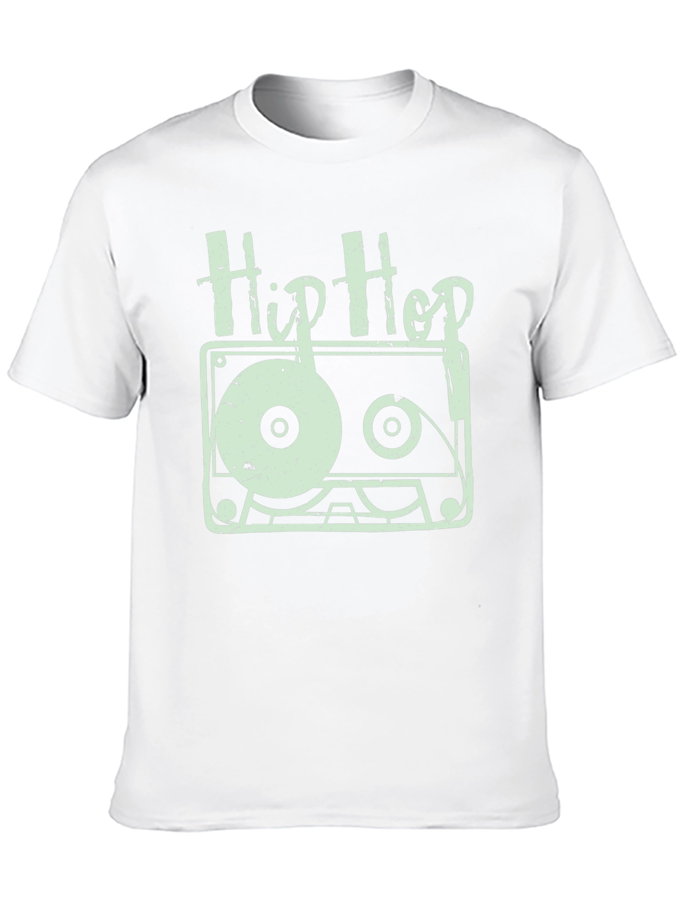 Hip Hop Cassette Graphic T-Shirt - Retro Music Style