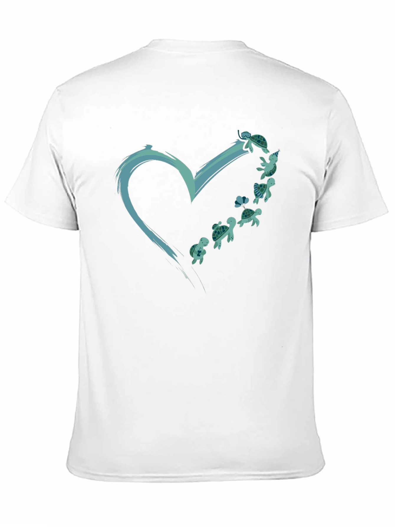 Turtle Heart Graphic Tee - Ocean Lovers T-Shirt