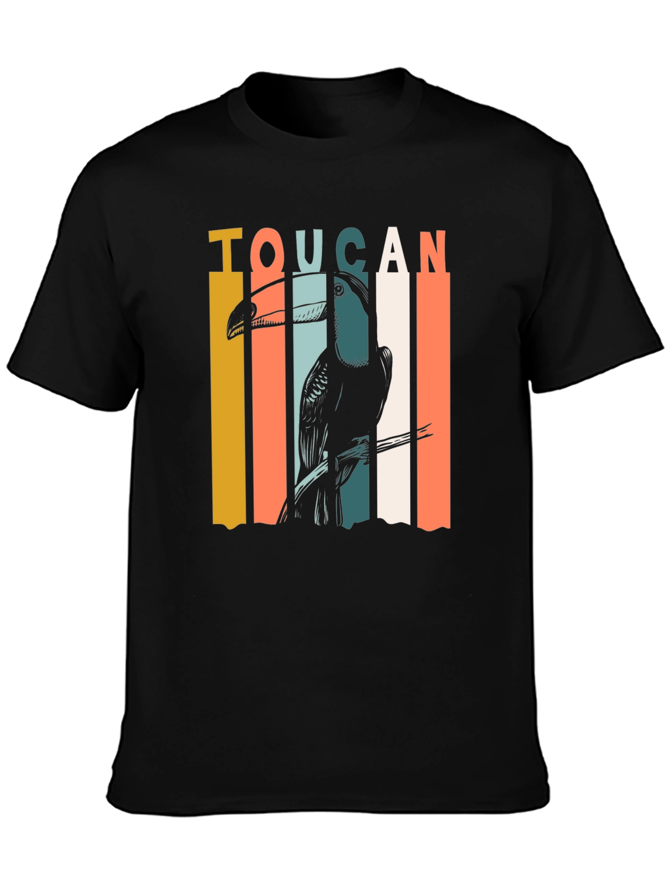 Retro Toucan Graphic T-Shirt - Classic Style