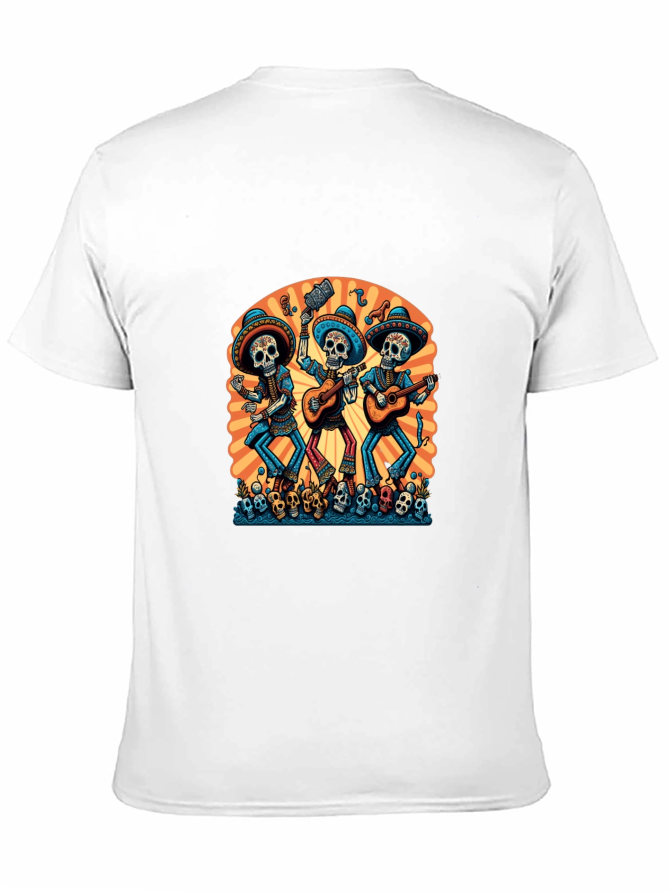 Day of the Dead Skeleton Band T-Shirt