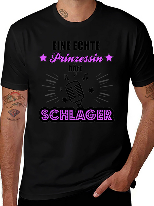 Schlager Princess T-Shirt - Black Graphic Tee