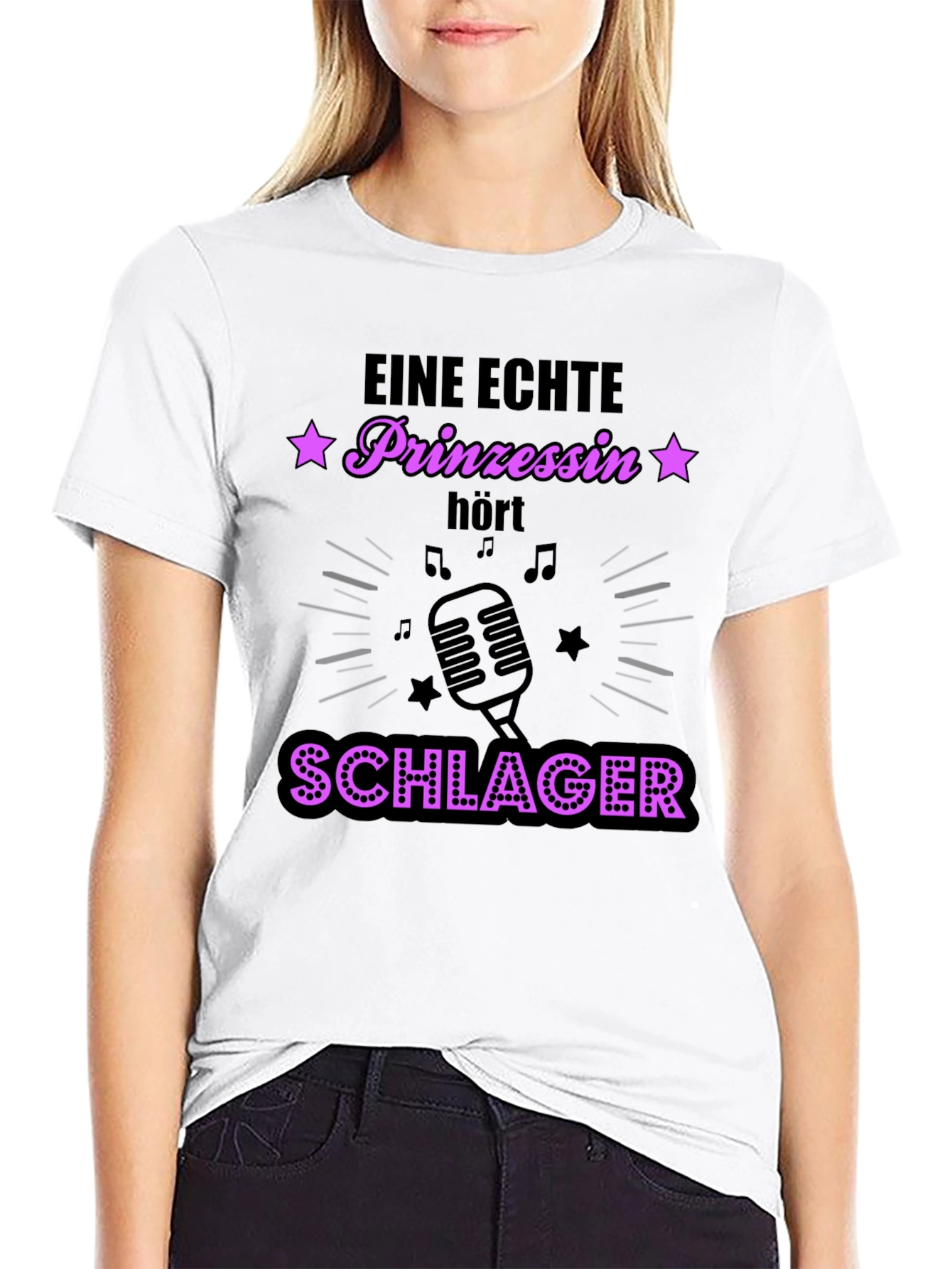 Schlager Princess T-Shirt - Black Graphic Tee