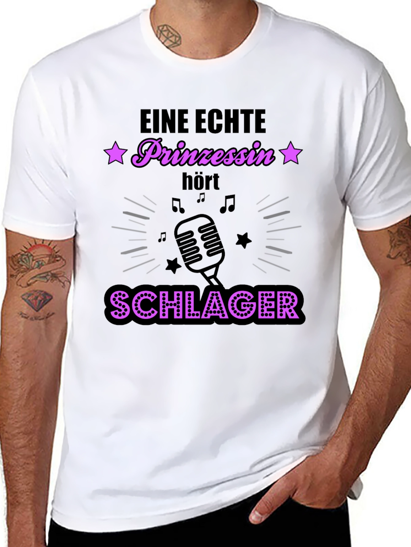 Schlager Princess T-Shirt - Black Graphic Tee