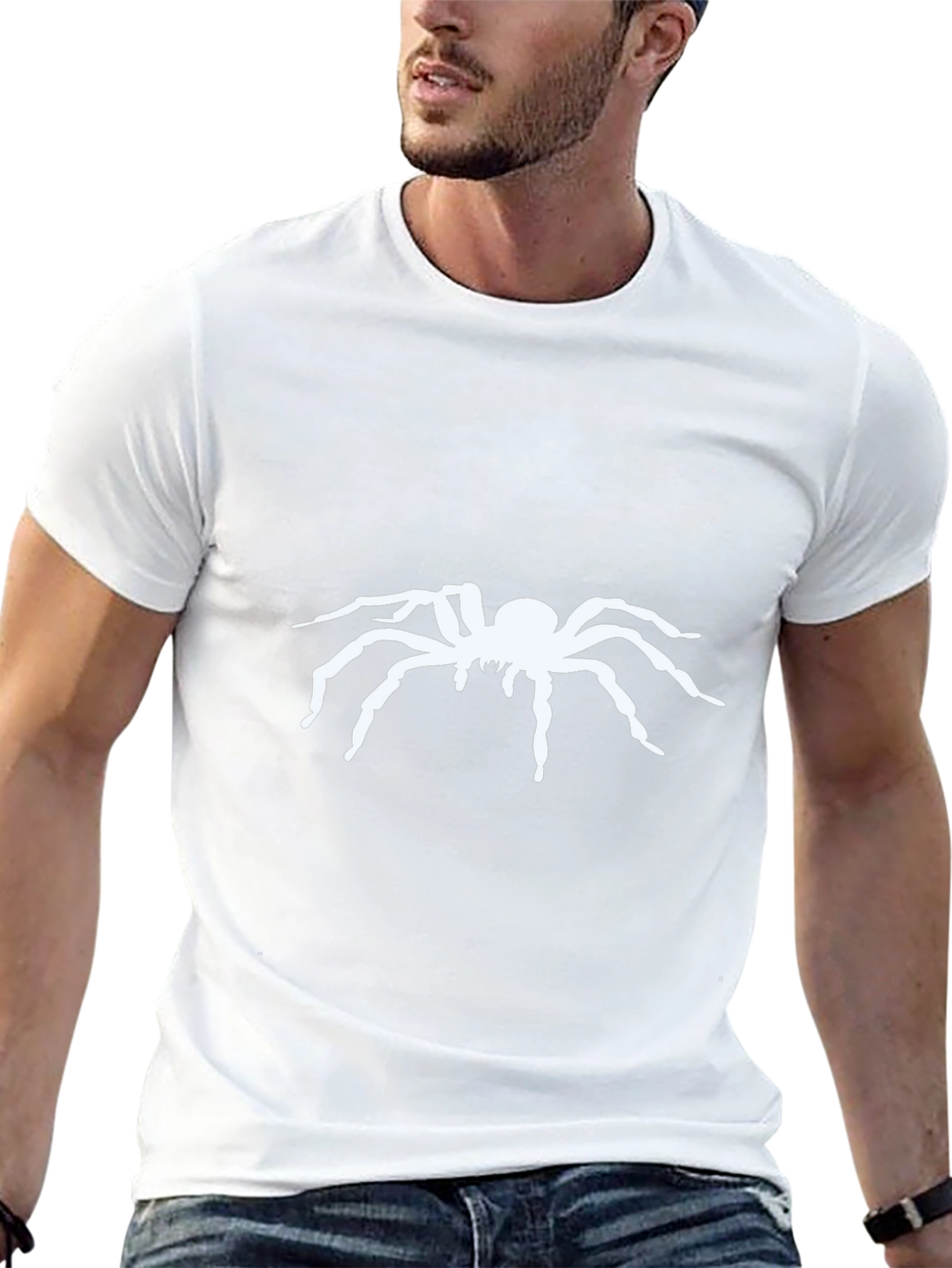 Spider Graphic Black T-Shirt for Men