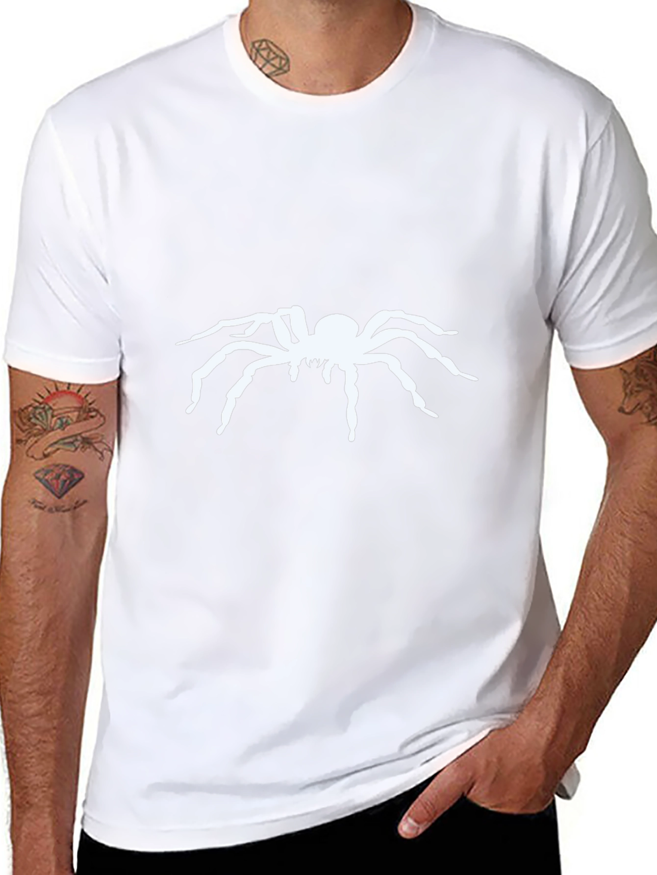 Spider Graphic Black T-Shirt for Men