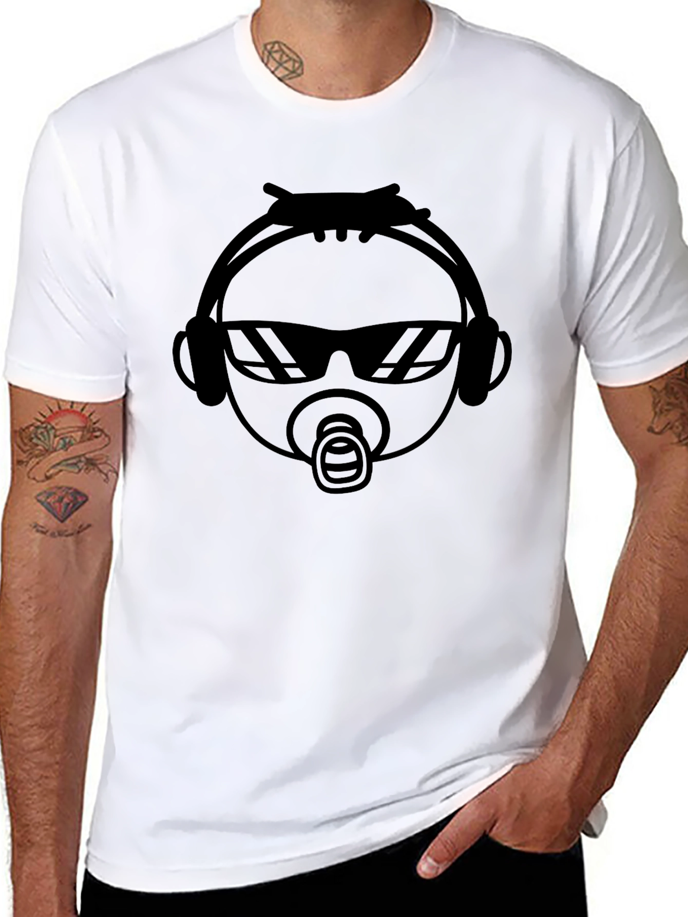 Cool Baby Graphic Tee - Black Cotton T-Shirt