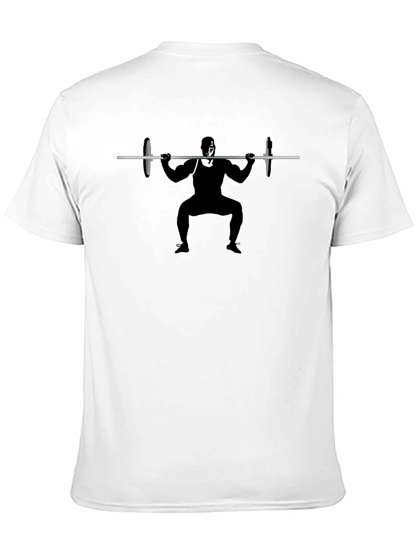 Weightlifter Silhouette Black T-Shirt