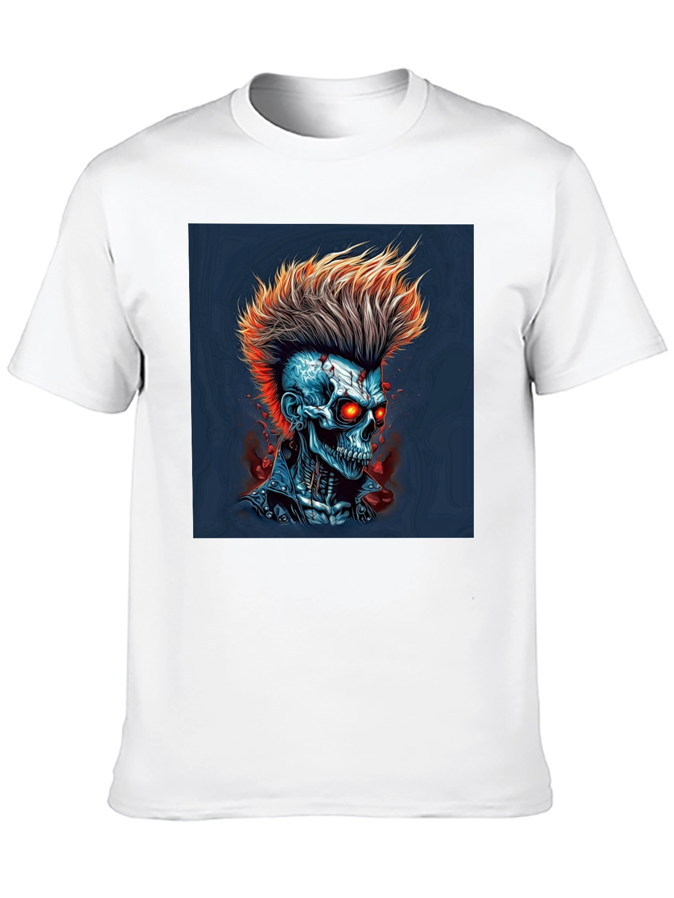 Edgy Skull Punk Graphic Tee