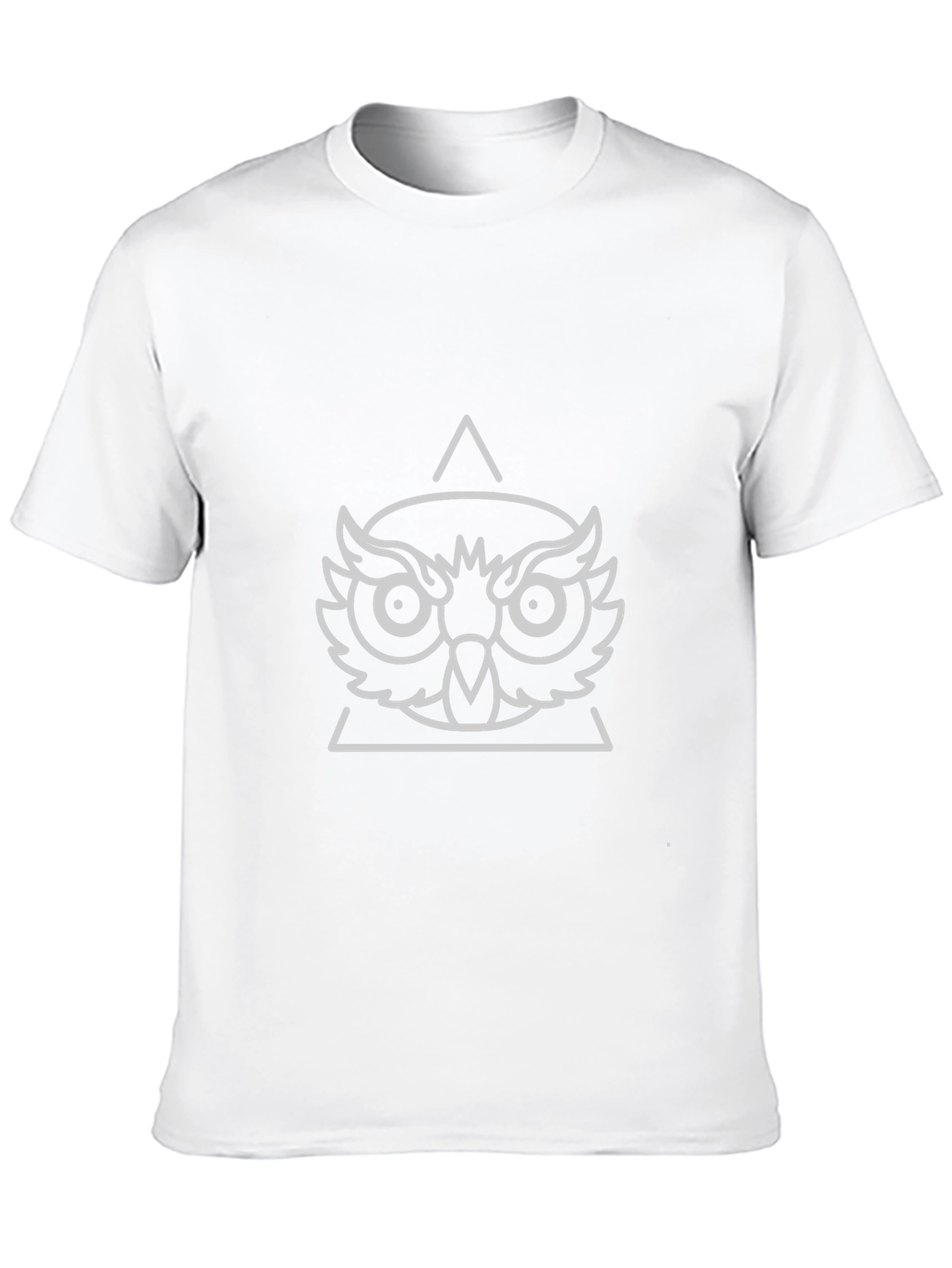 Owl Graphic Tee - Unique Geometric Design