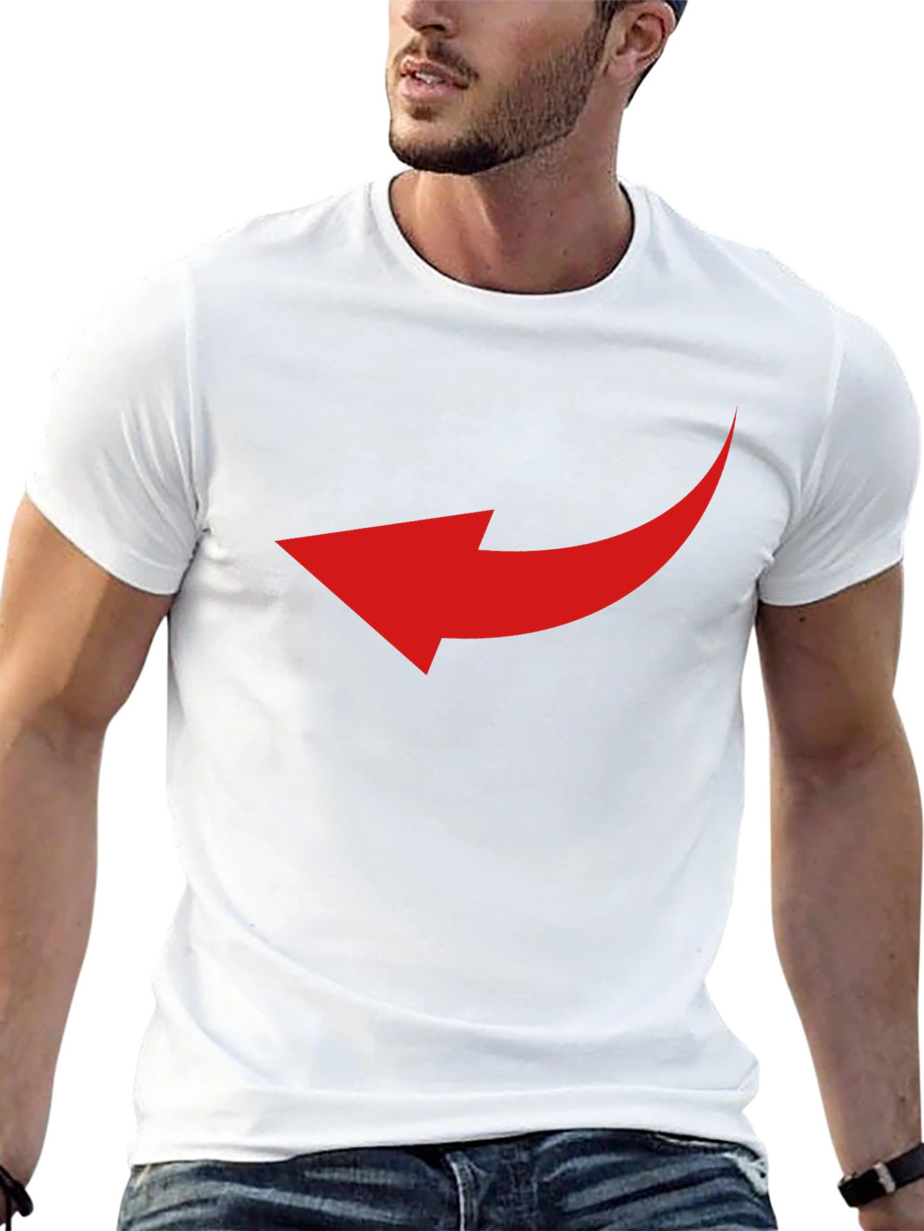 Arrow Graphic Black T-Shirt - Point the Way!