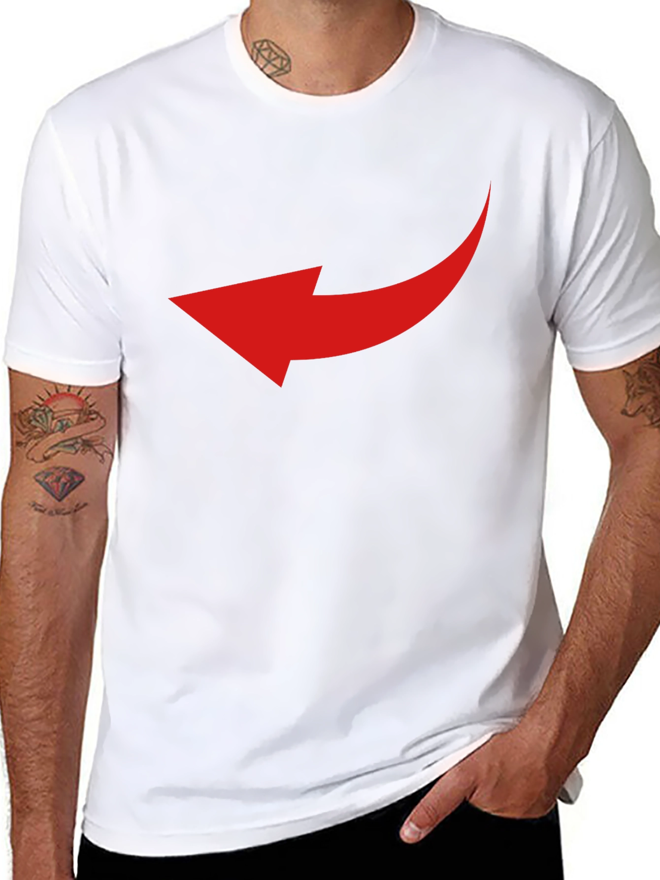 Arrow Graphic Black T-Shirt - Point the Way!