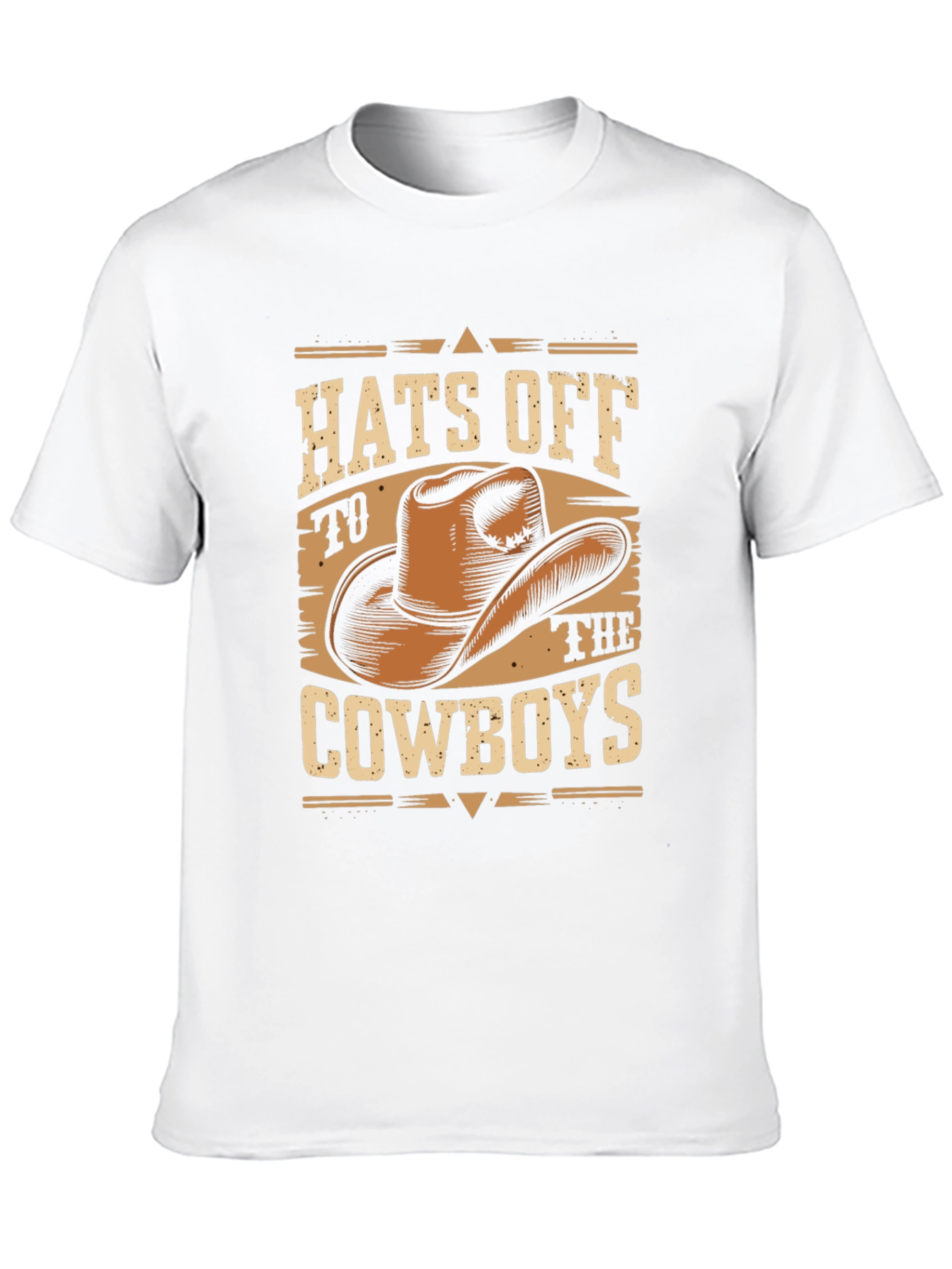 Hats Off to the Cowboys Graphic T-Shirt