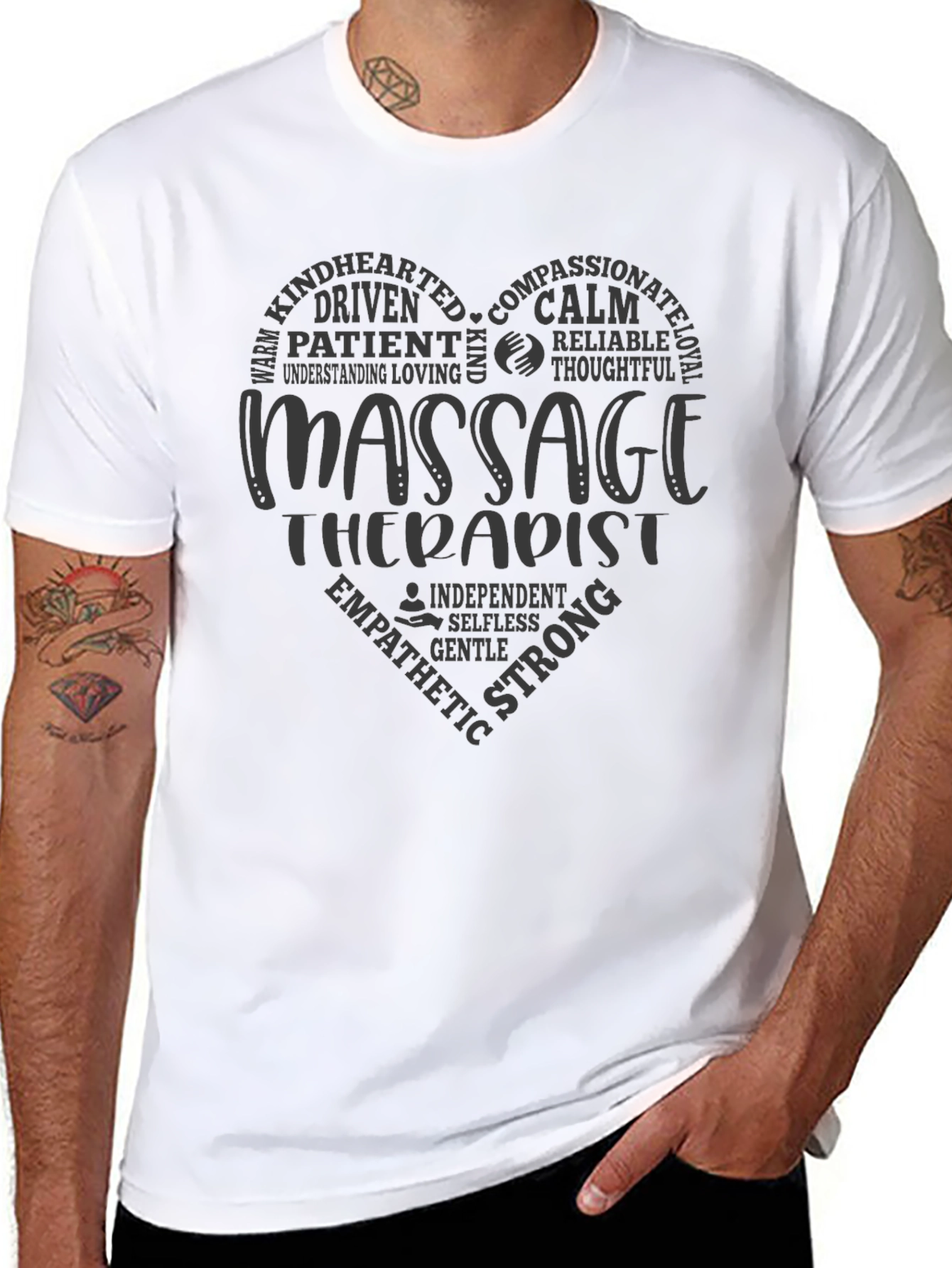Massage Therapist Heart T-Shirt