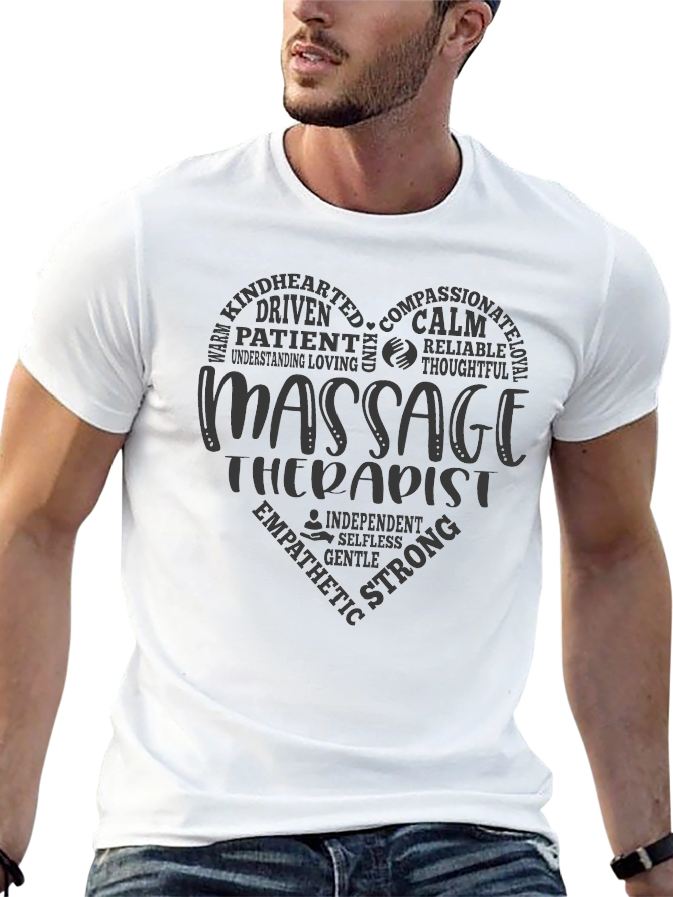 Massage Therapist Heart T-Shirt