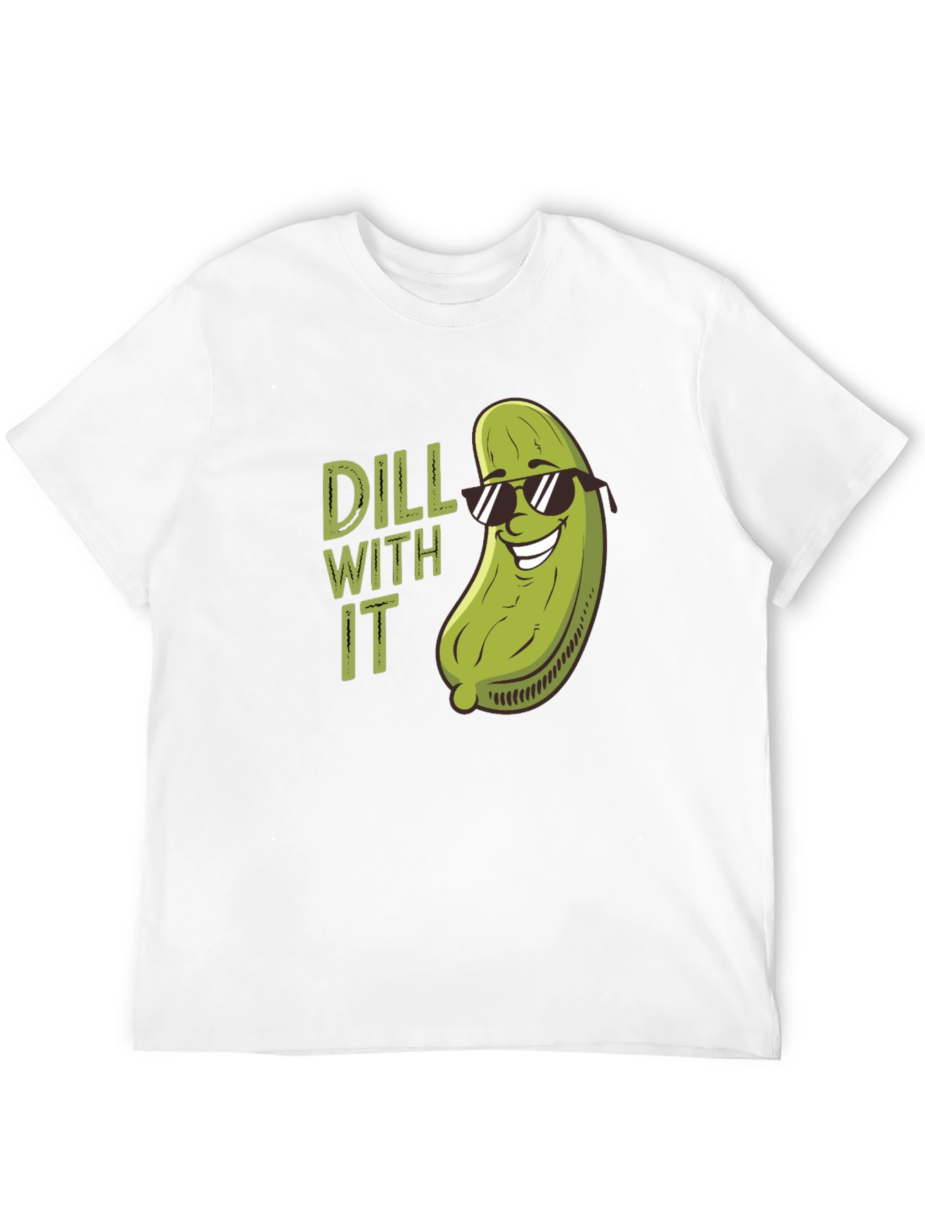 Dill With It Funny Pickle Pun T-Shirt
