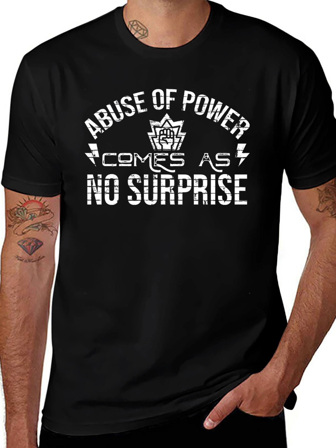 Abuse of Power T-Shirt - Bold Graphic Tee