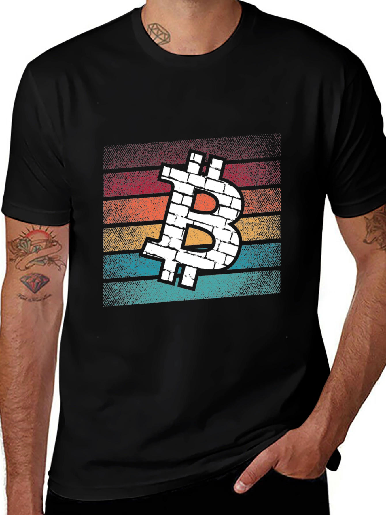 Bitcoin Brick Retro T-Shirt