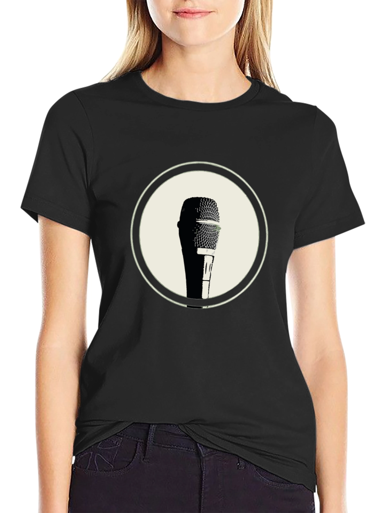 Retro Microphone Graphic Tee