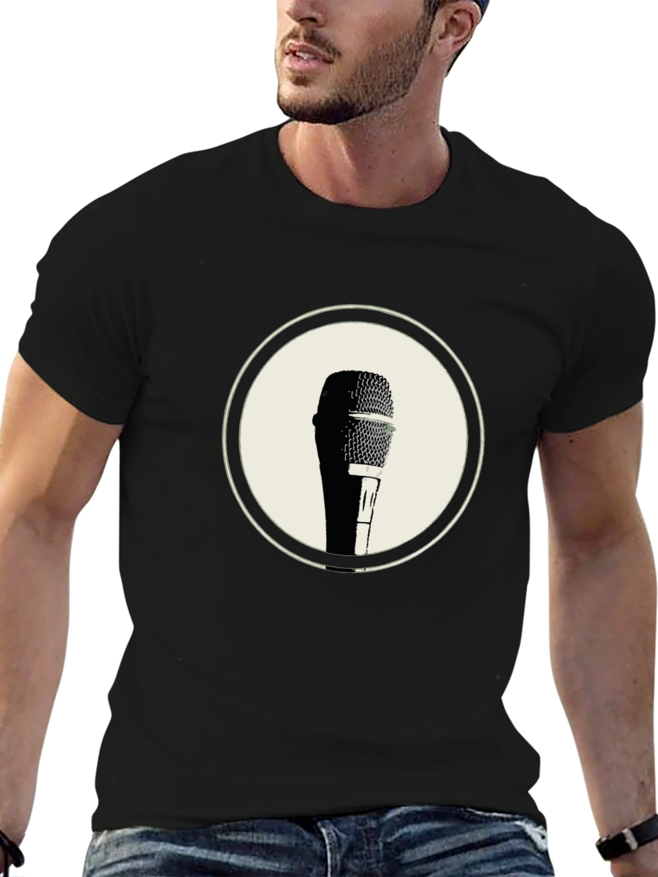 Retro Microphone Graphic Tee