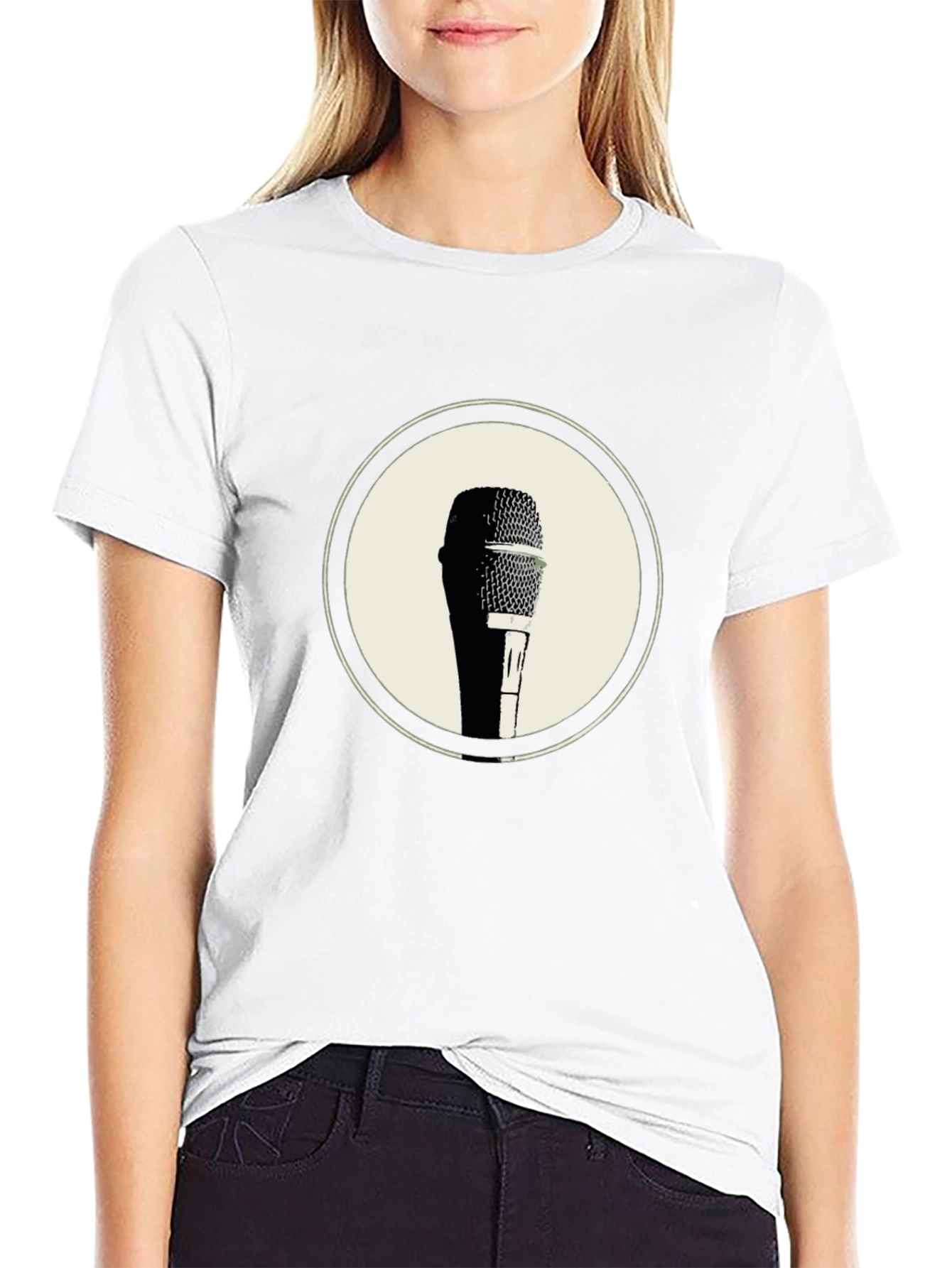 Retro Microphone Graphic Tee