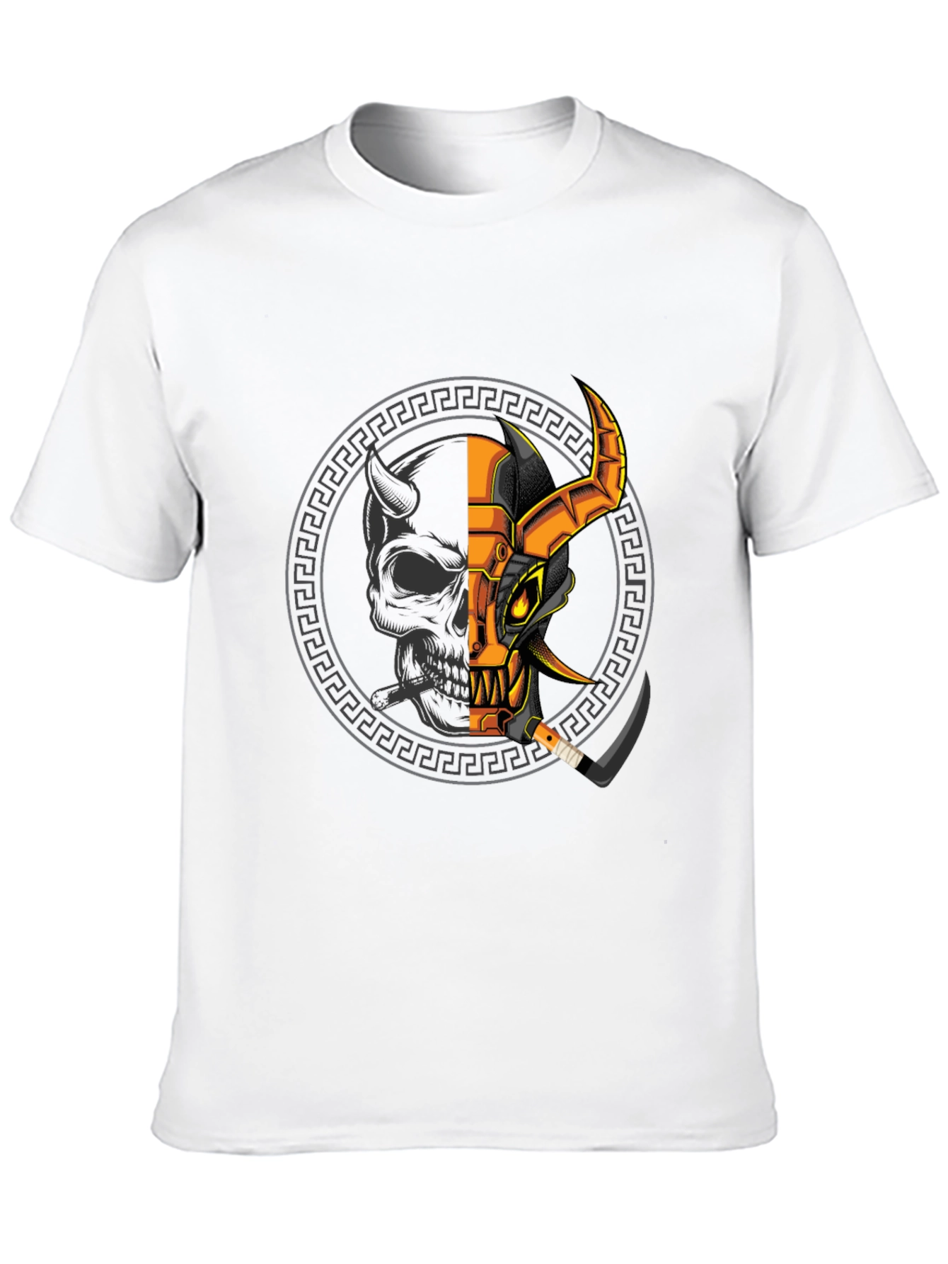 Demon Warrior Graphic Tee - Black