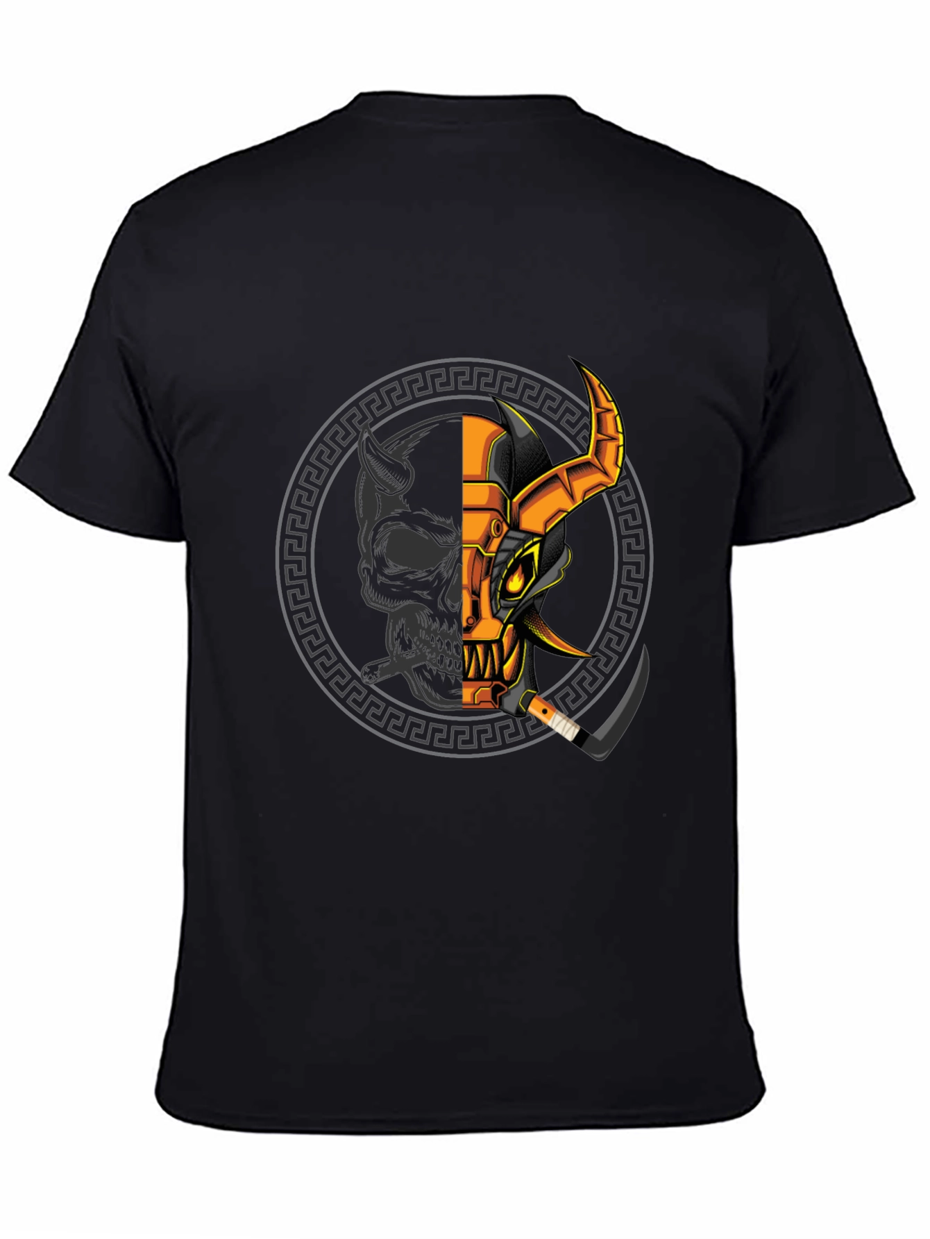 Demon Warrior Graphic Tee - Black