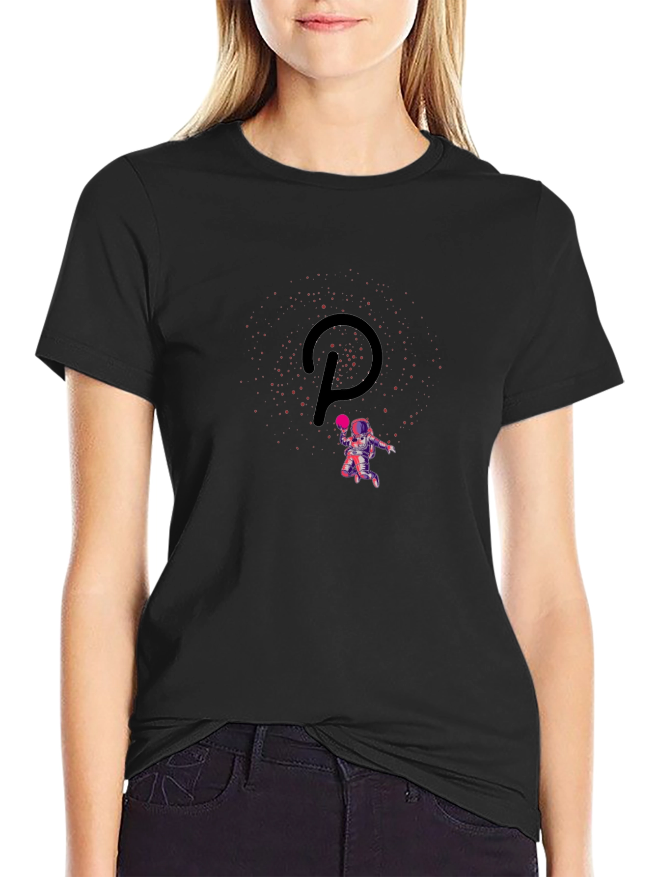 Astronaut Polkadot Crypto T-Shirt