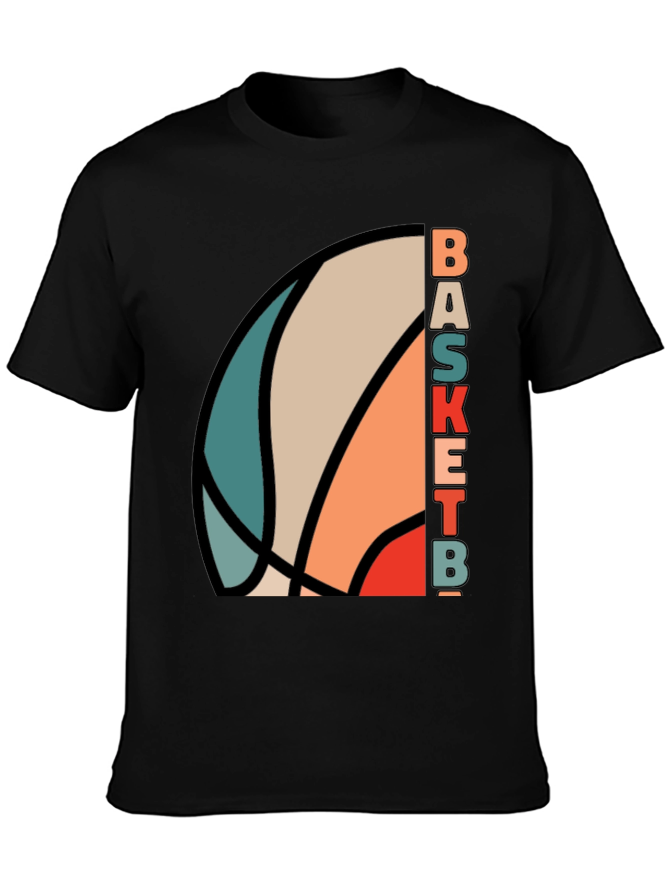 Retro Basketball Graphic Tee - Stylish Sportswear
