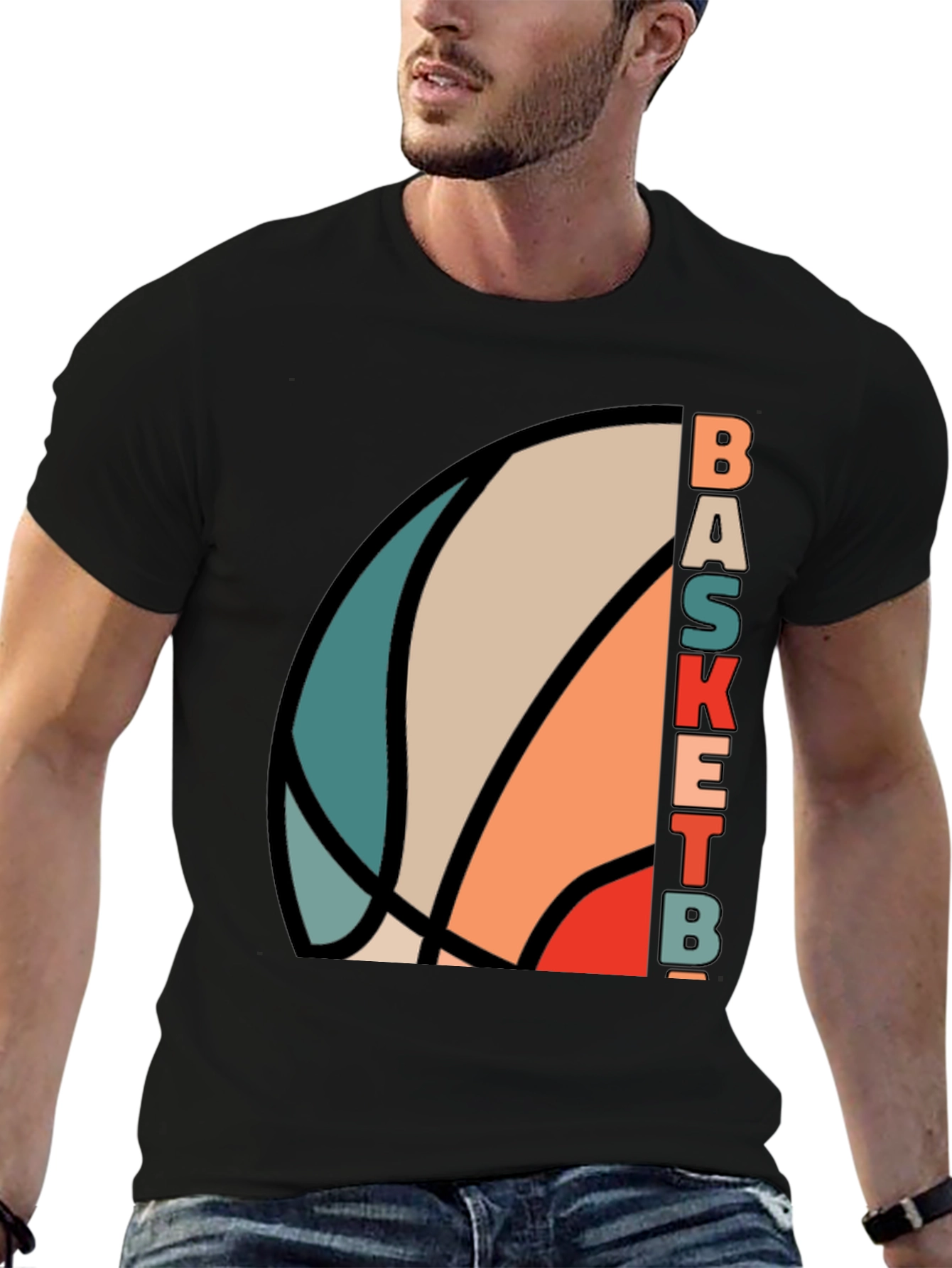Retro Basketball Graphic Tee - Stylish Sportswear