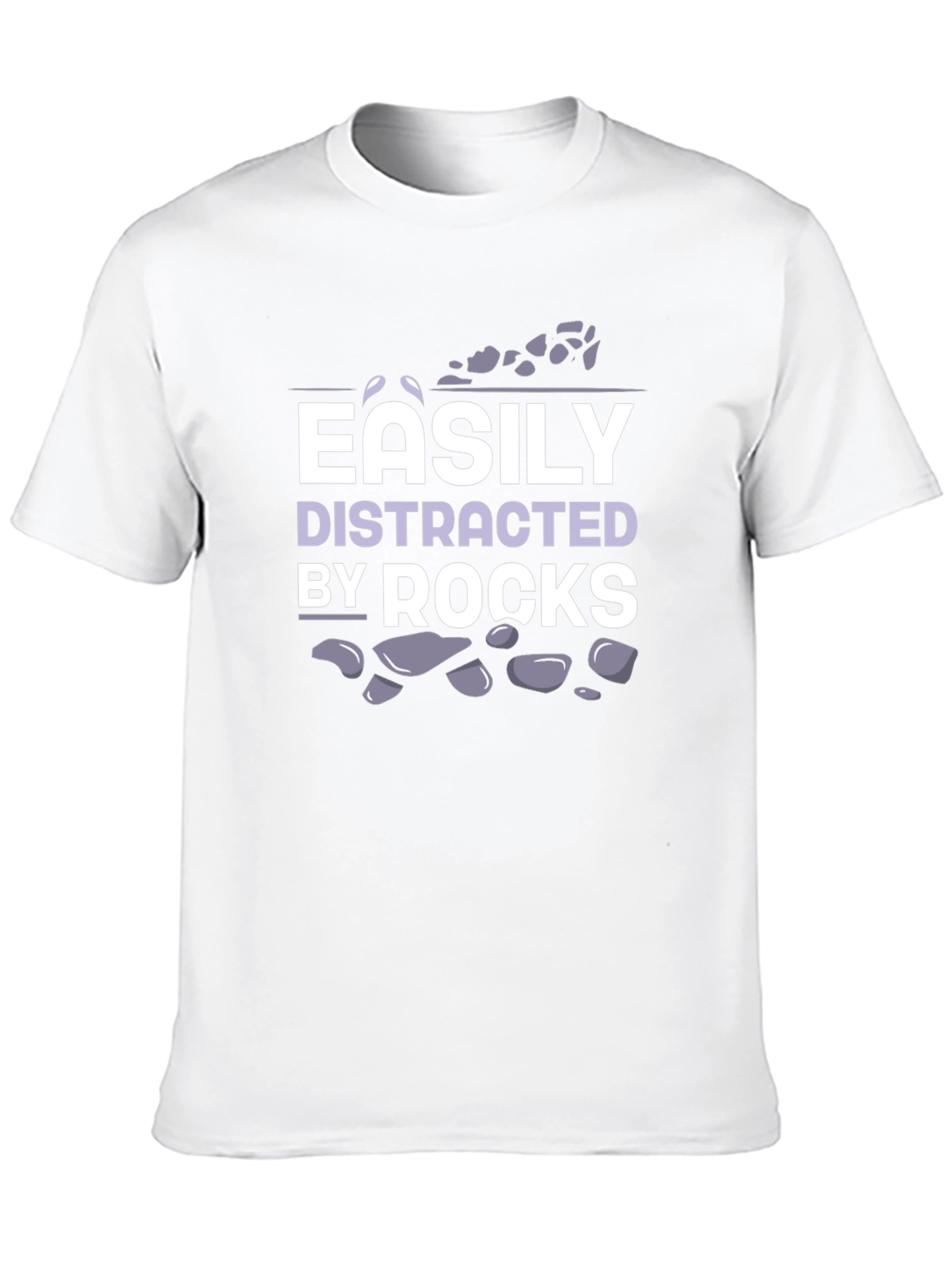Easily Distracted by Rocks T-Shirt Funny Geologist Gift