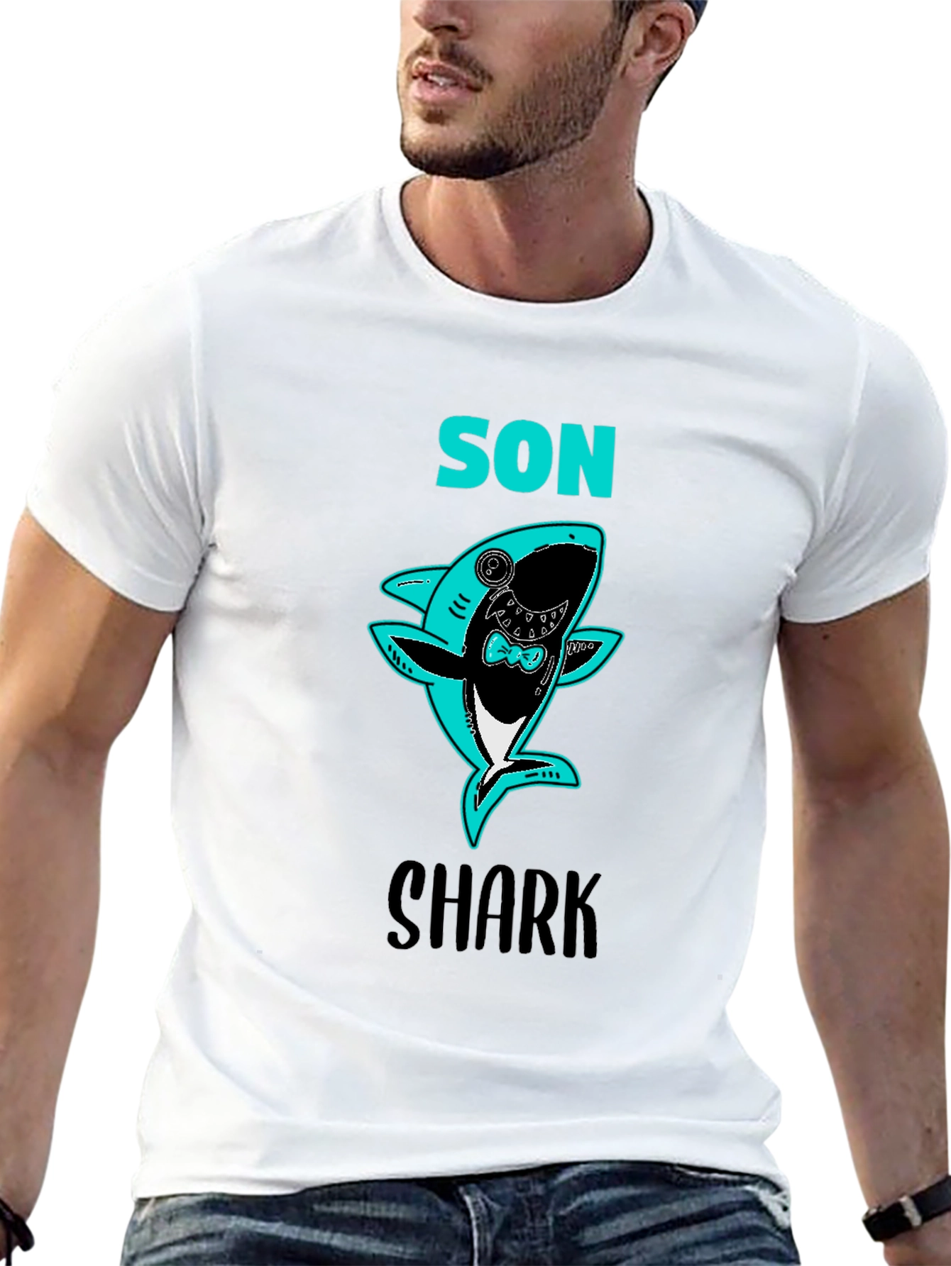 Son Shark T-Shirt - Fun Fathers Day Tee