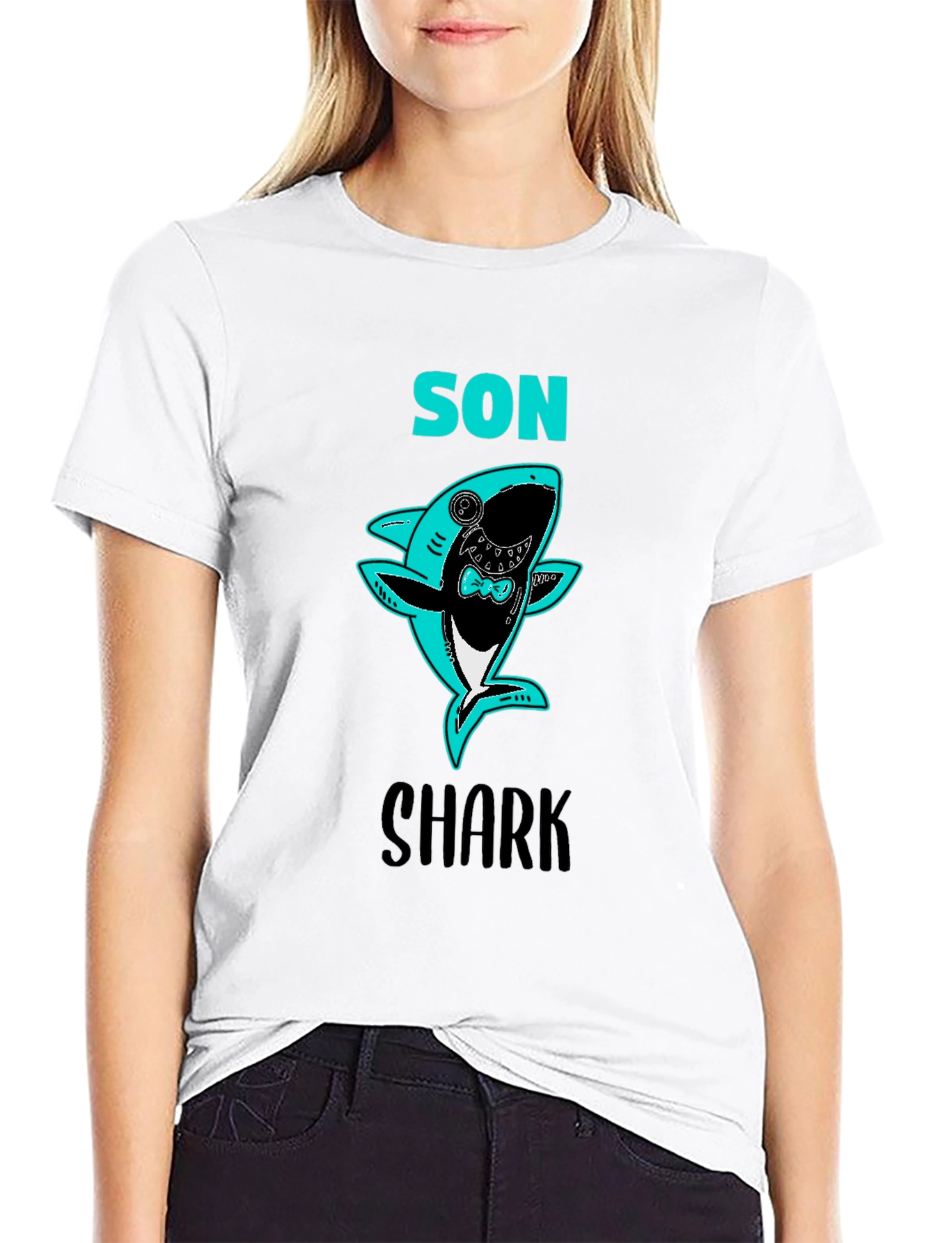 Son Shark T-Shirt - Fun Fathers Day Tee