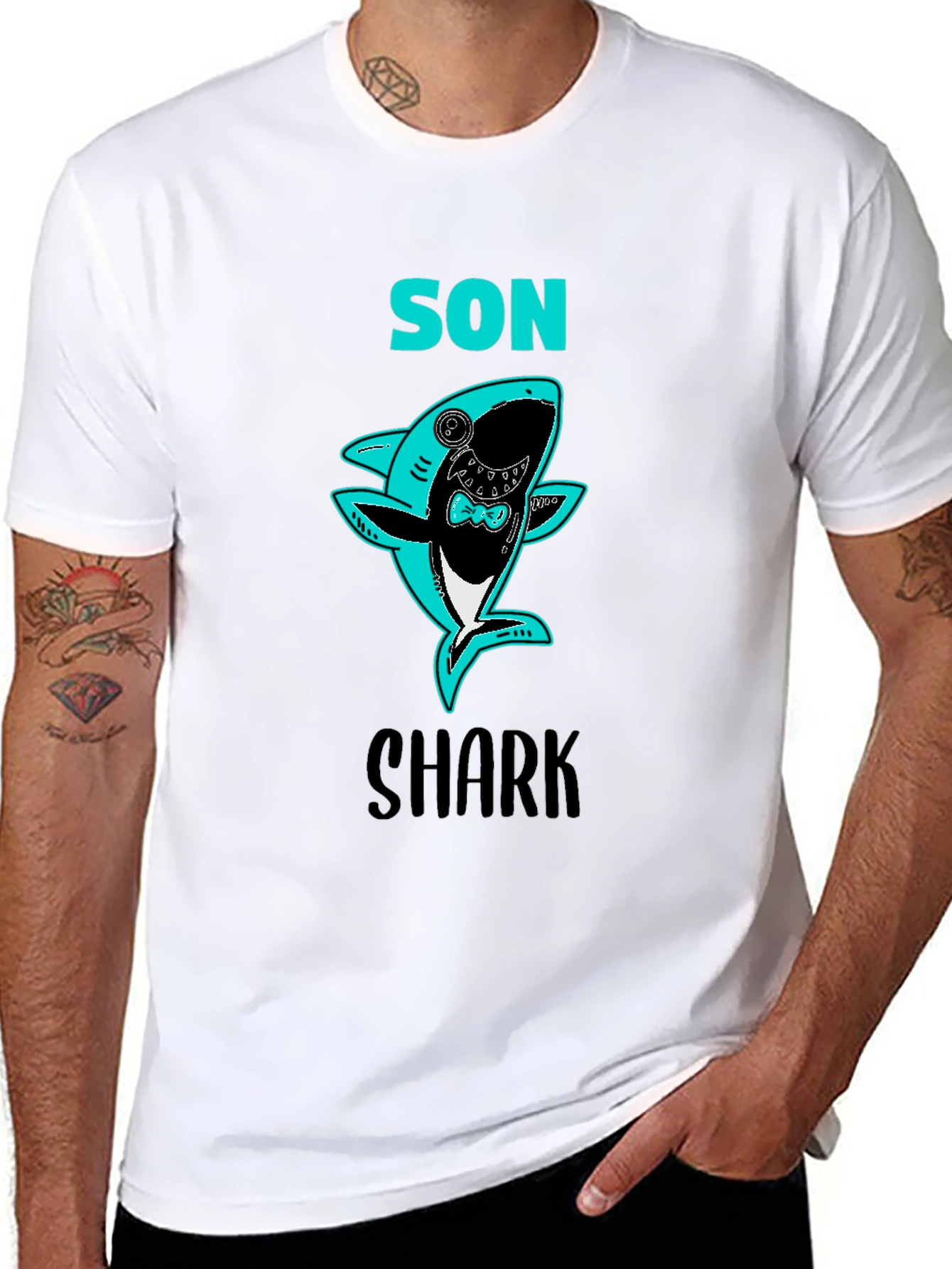 Son Shark T-Shirt - Fun Fathers Day Tee