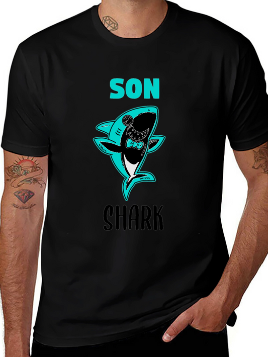 Son Shark T-Shirt - Fun Fathers Day Tee