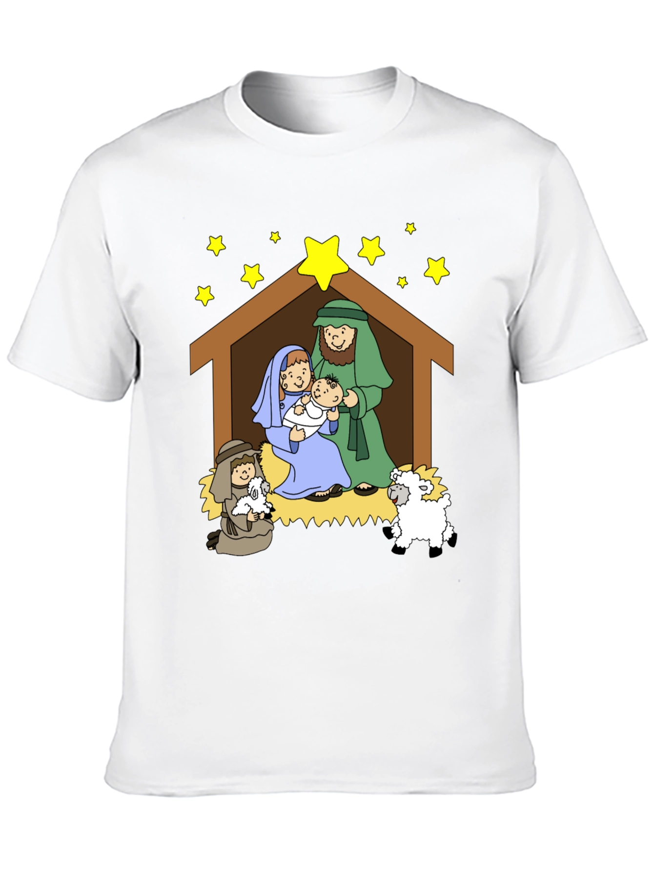 Nativity Scene Graphic Tee - Christmas T-Shirt