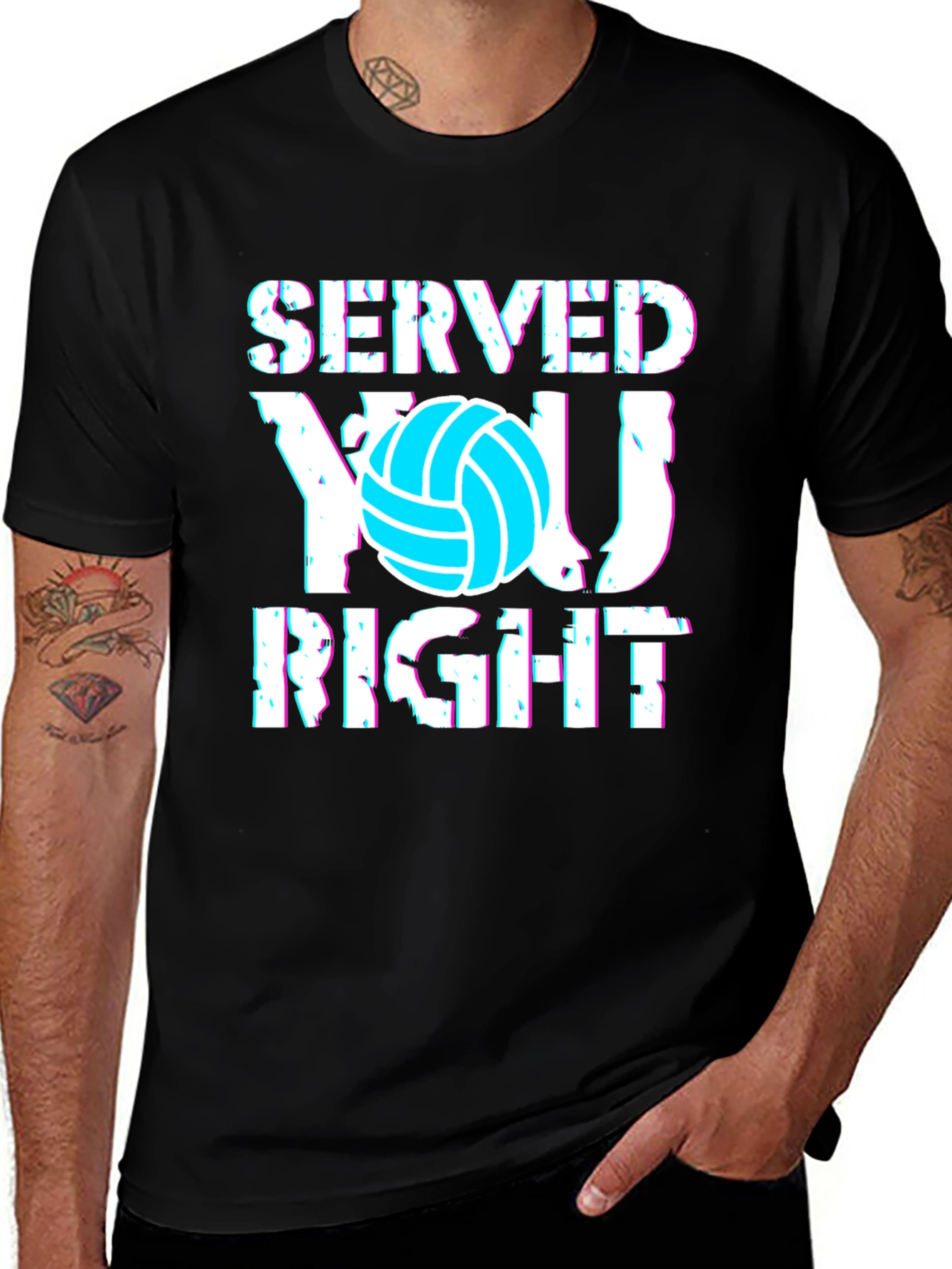 Served You Right Volleyball Graphic Tee