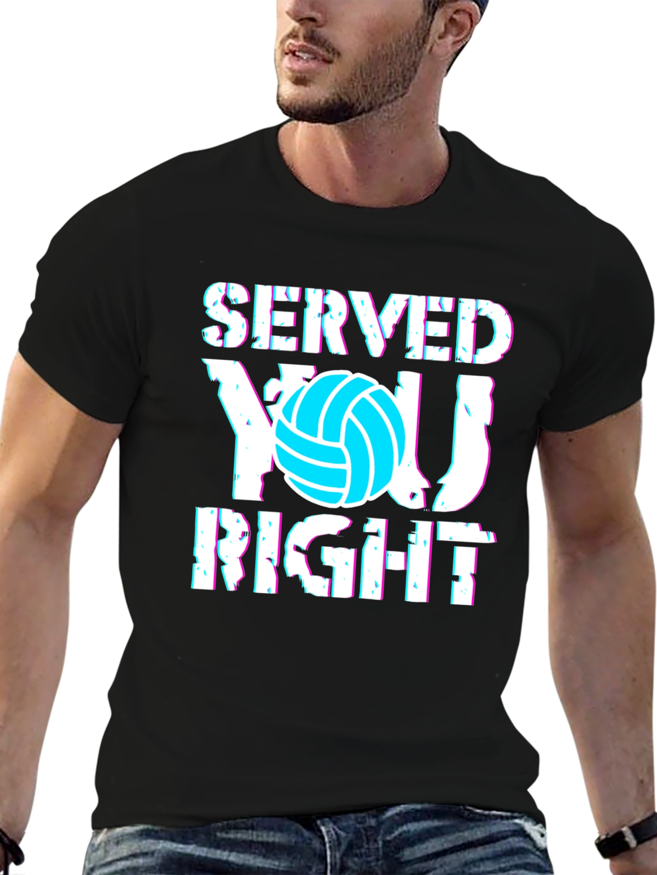 Served You Right Volleyball Graphic Tee