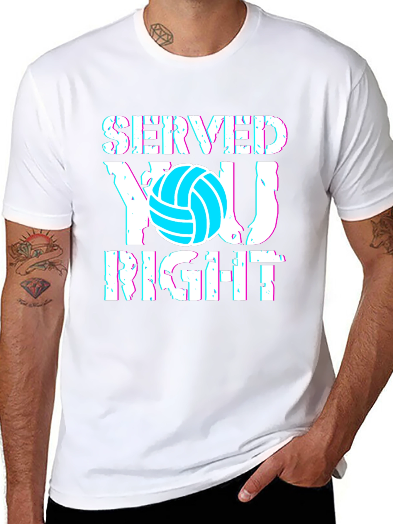Served You Right Volleyball Graphic Tee