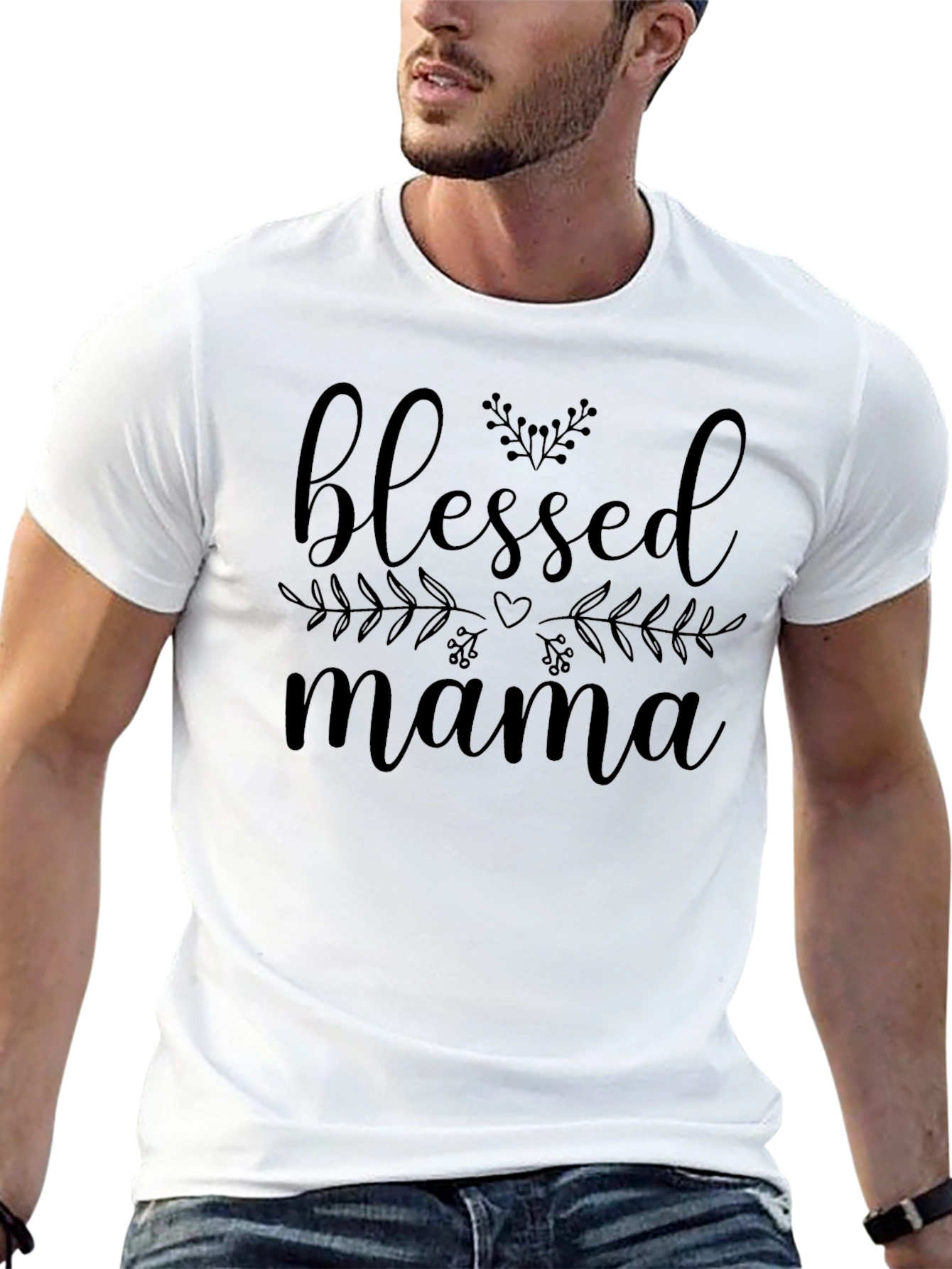 Blessed Mama Graphic Tee - Soft Cotton Comfort