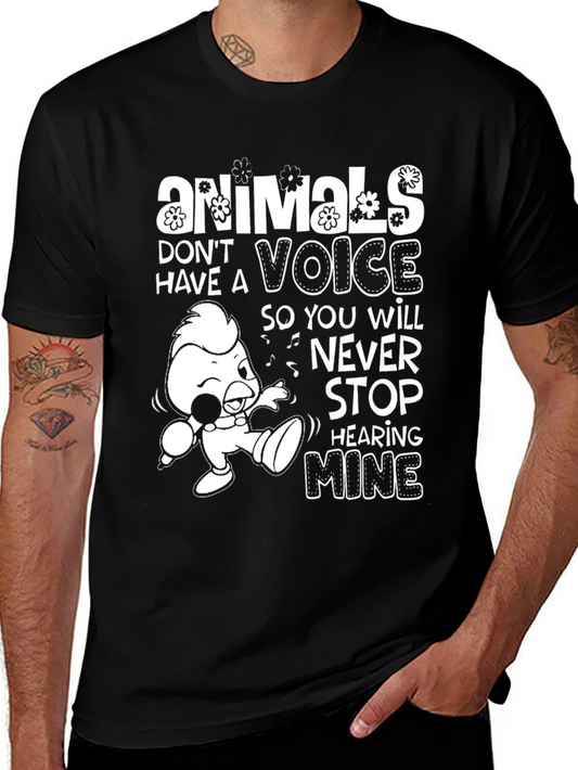 Animals Voice Graphic T-Shirt