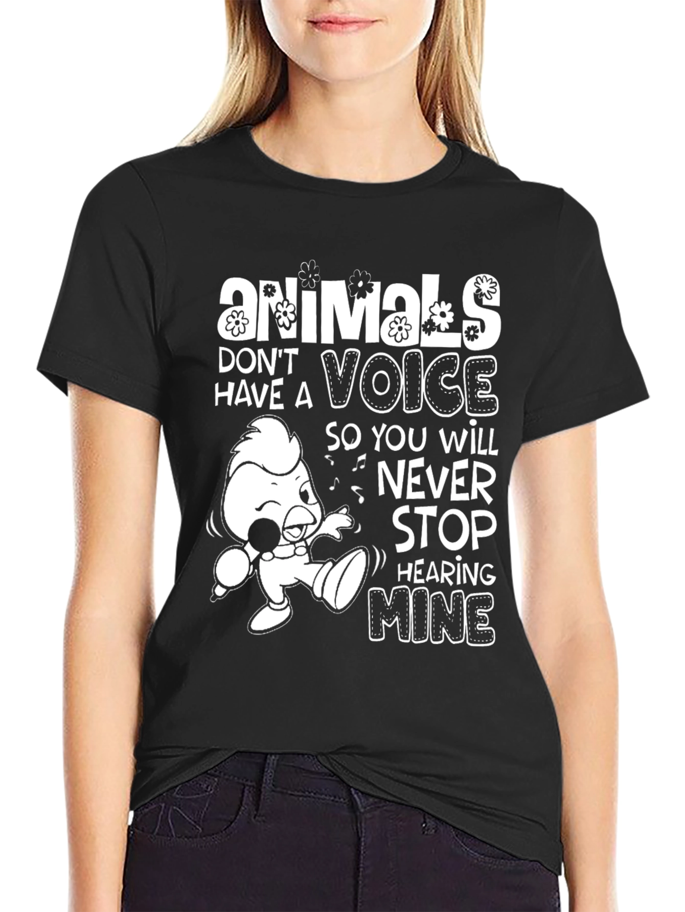 Animals Voice Graphic T-Shirt