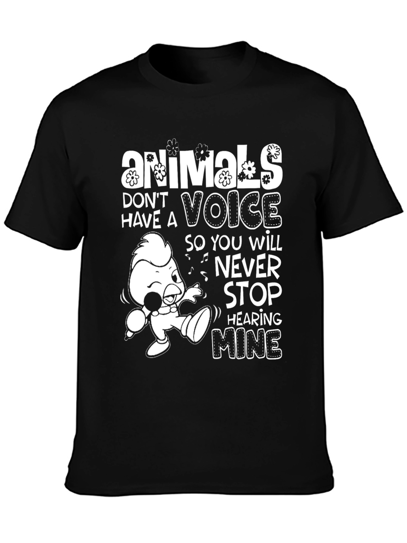 Animals Voice Graphic T-Shirt