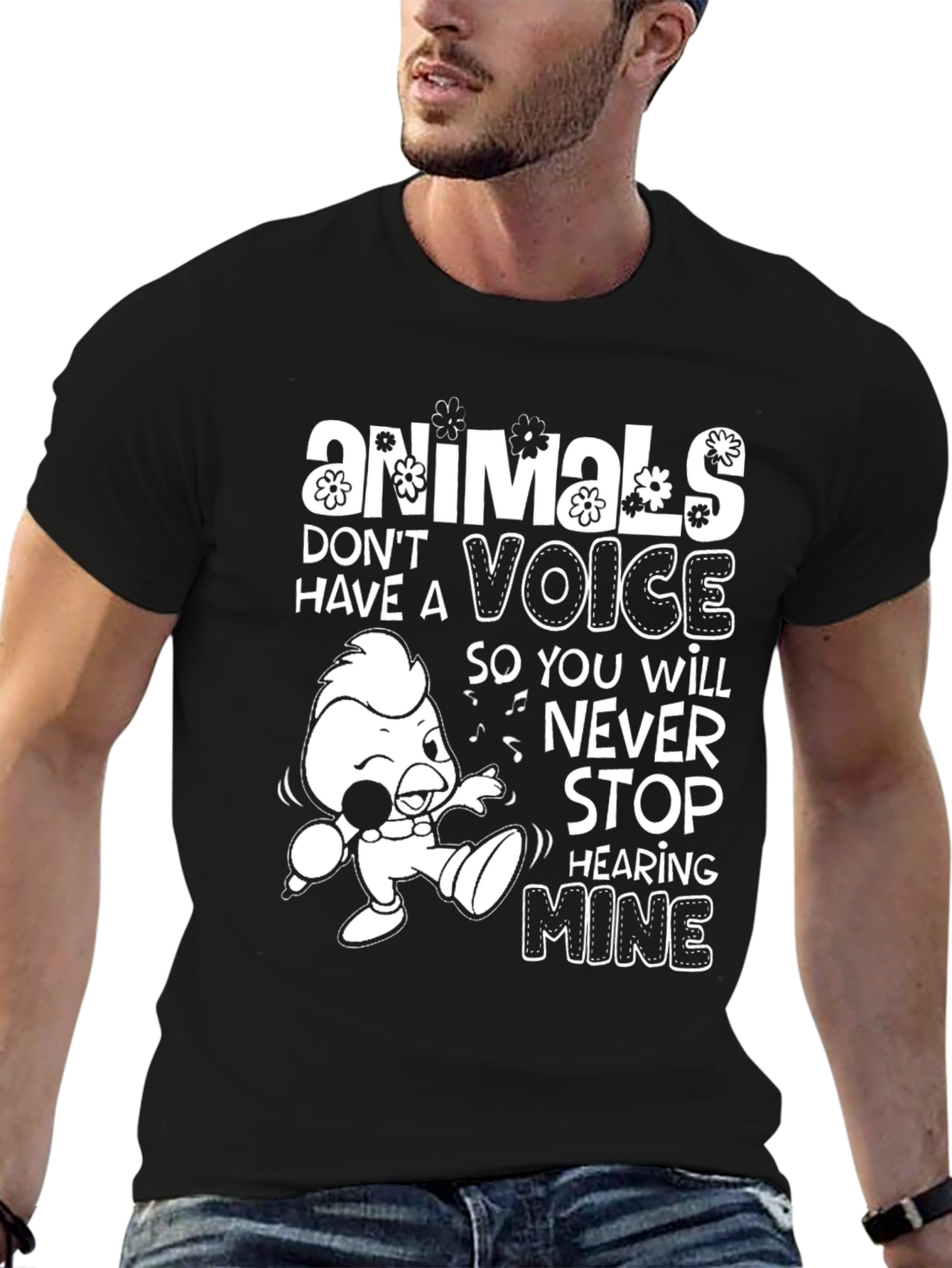 Animals Voice Graphic T-Shirt