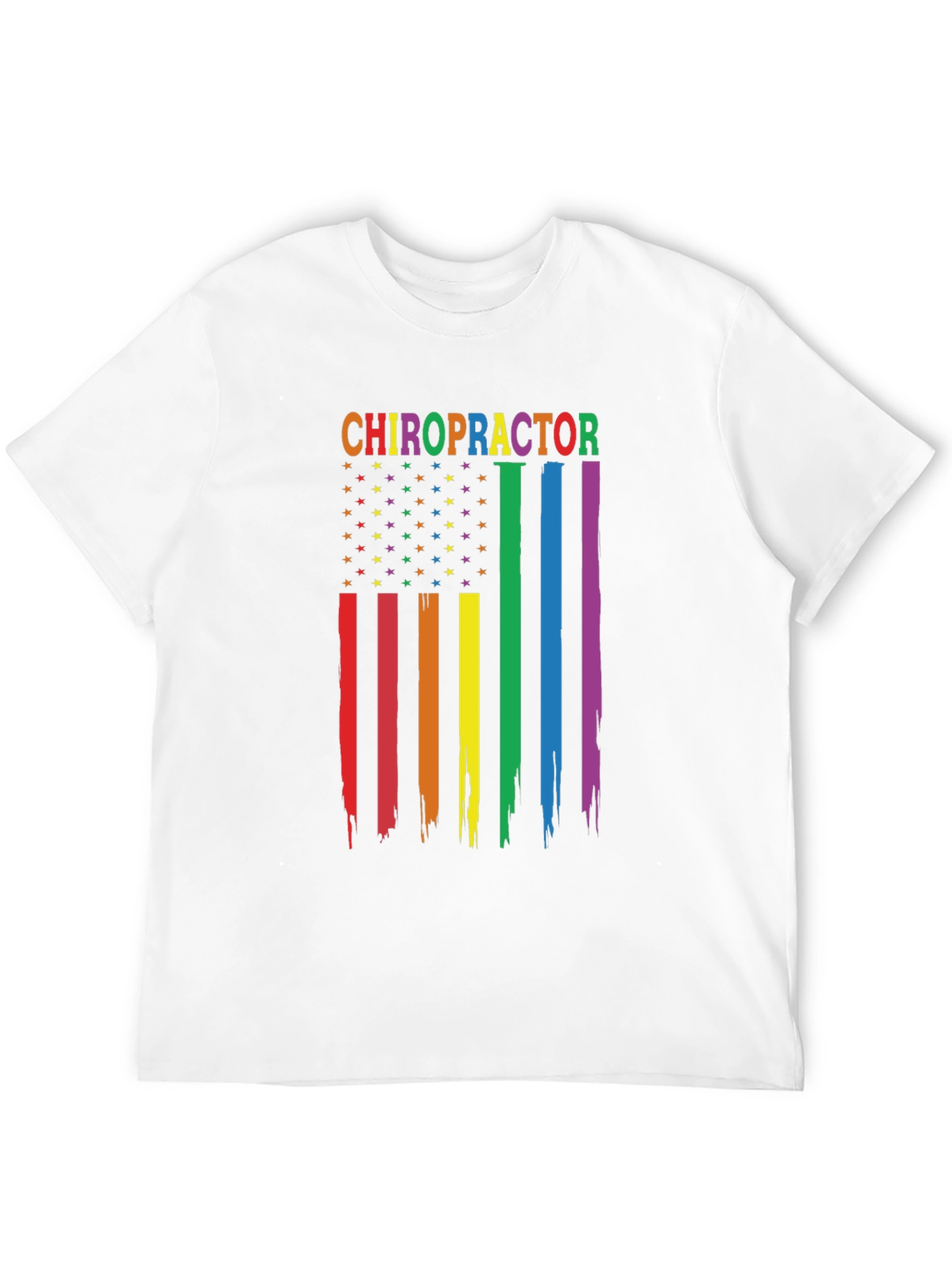 Chiropractor Pride Flag T-Shirt