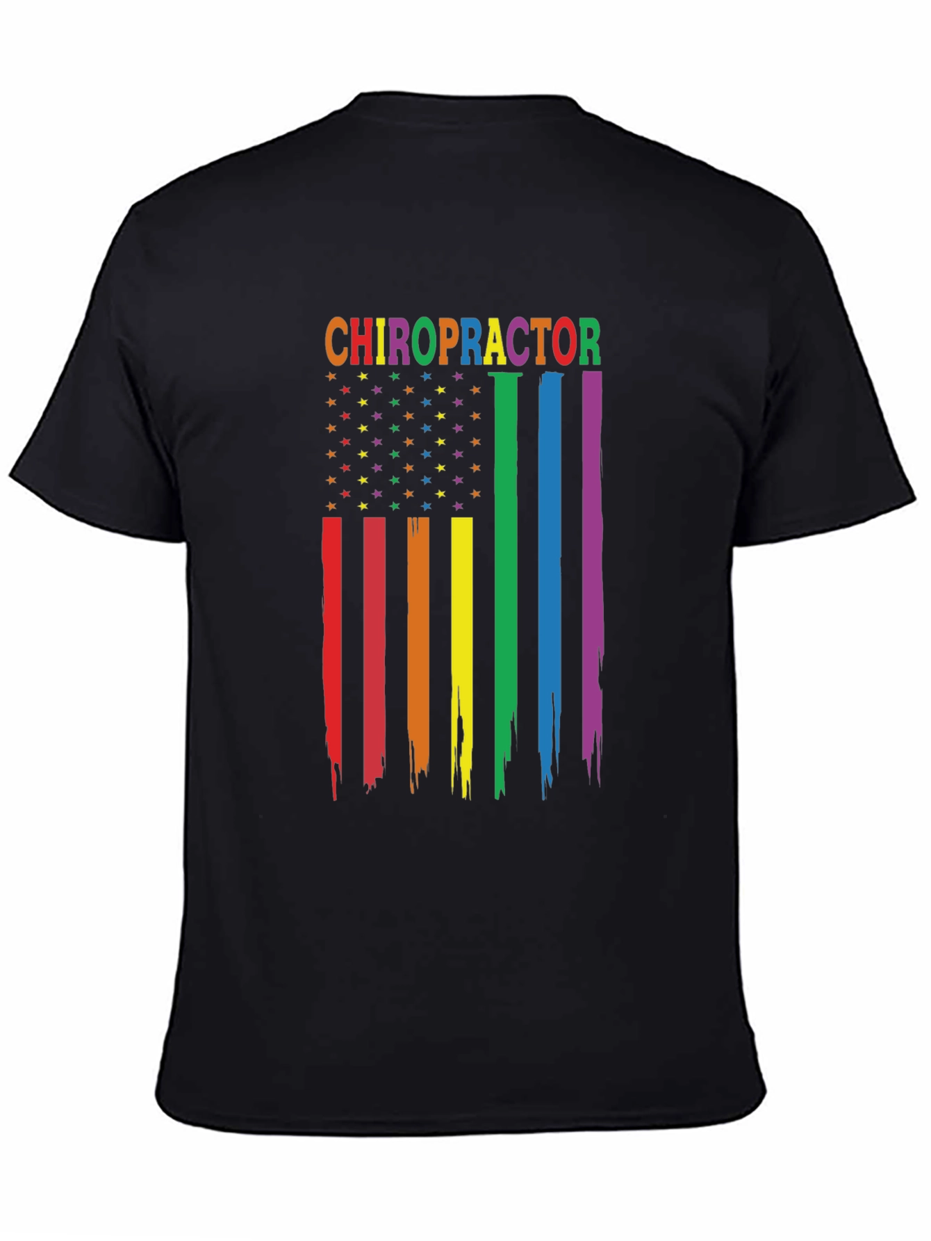 Chiropractor Pride Flag T-Shirt