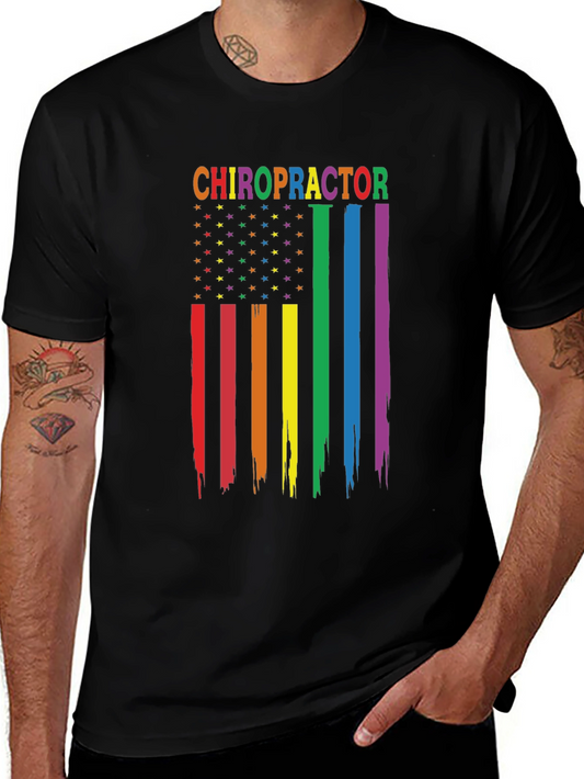 Chiropractor Pride Flag T-Shirt