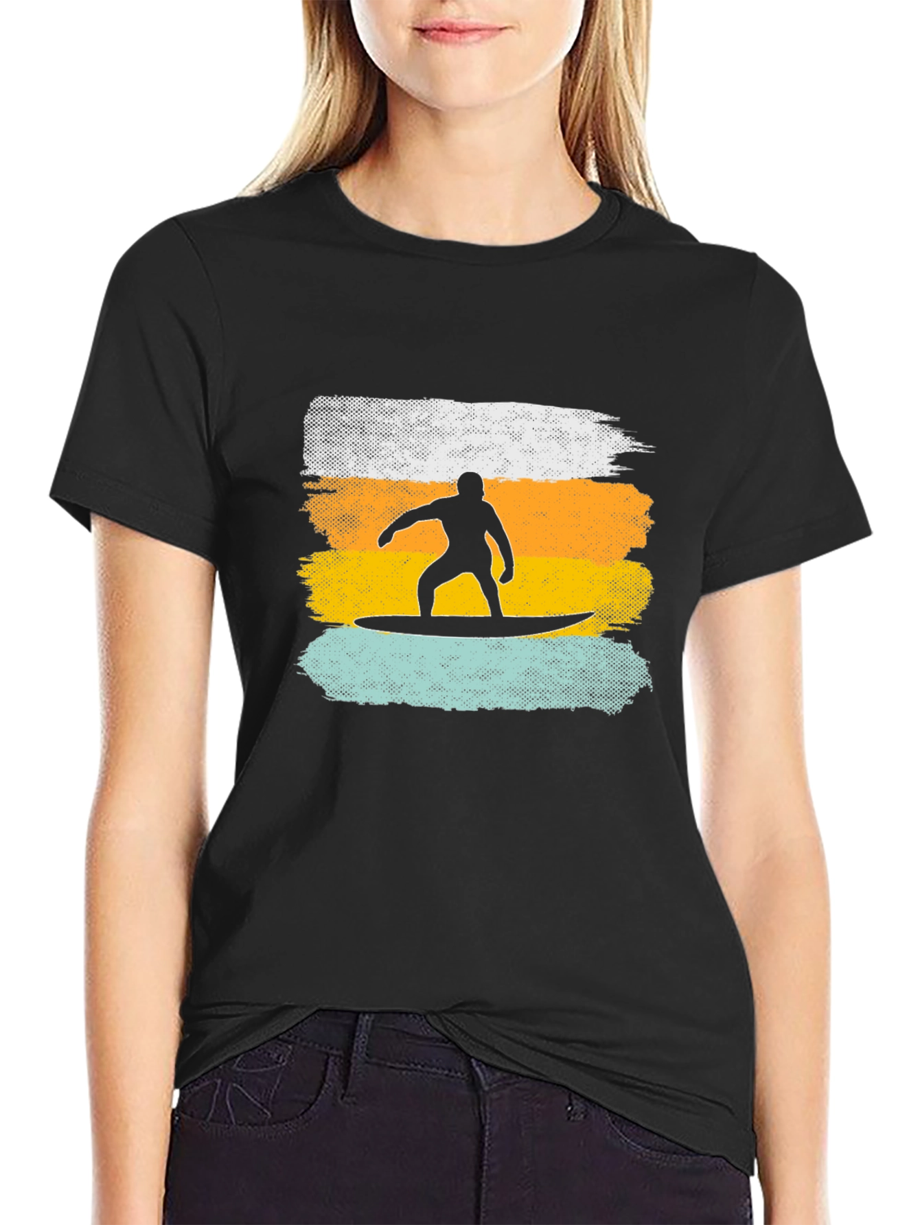 Retro Surfboard Graphic T-Shirt