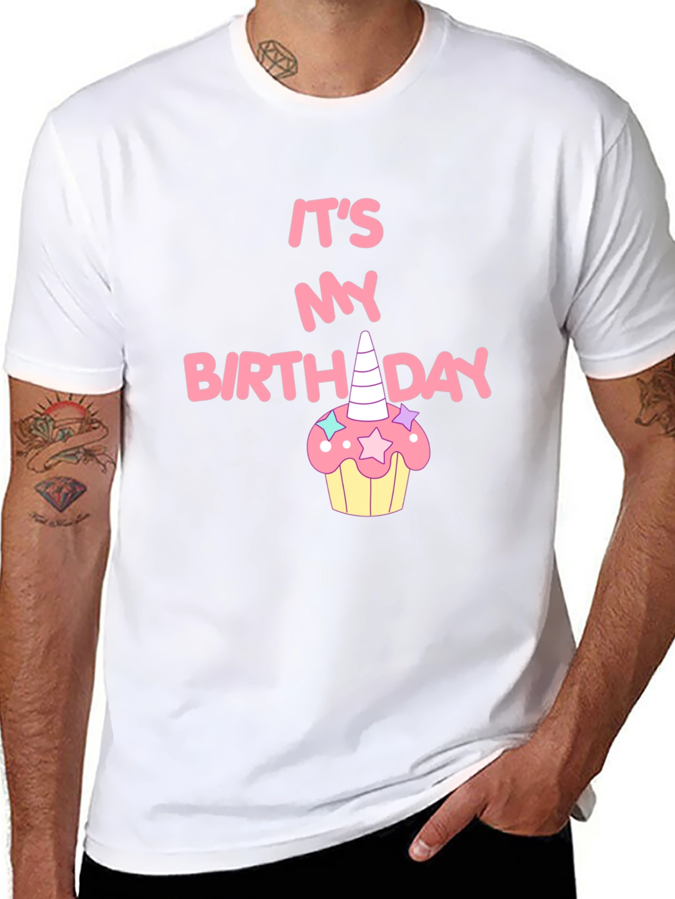 Its My Birthday Unicorn Cupcake T-Shirt